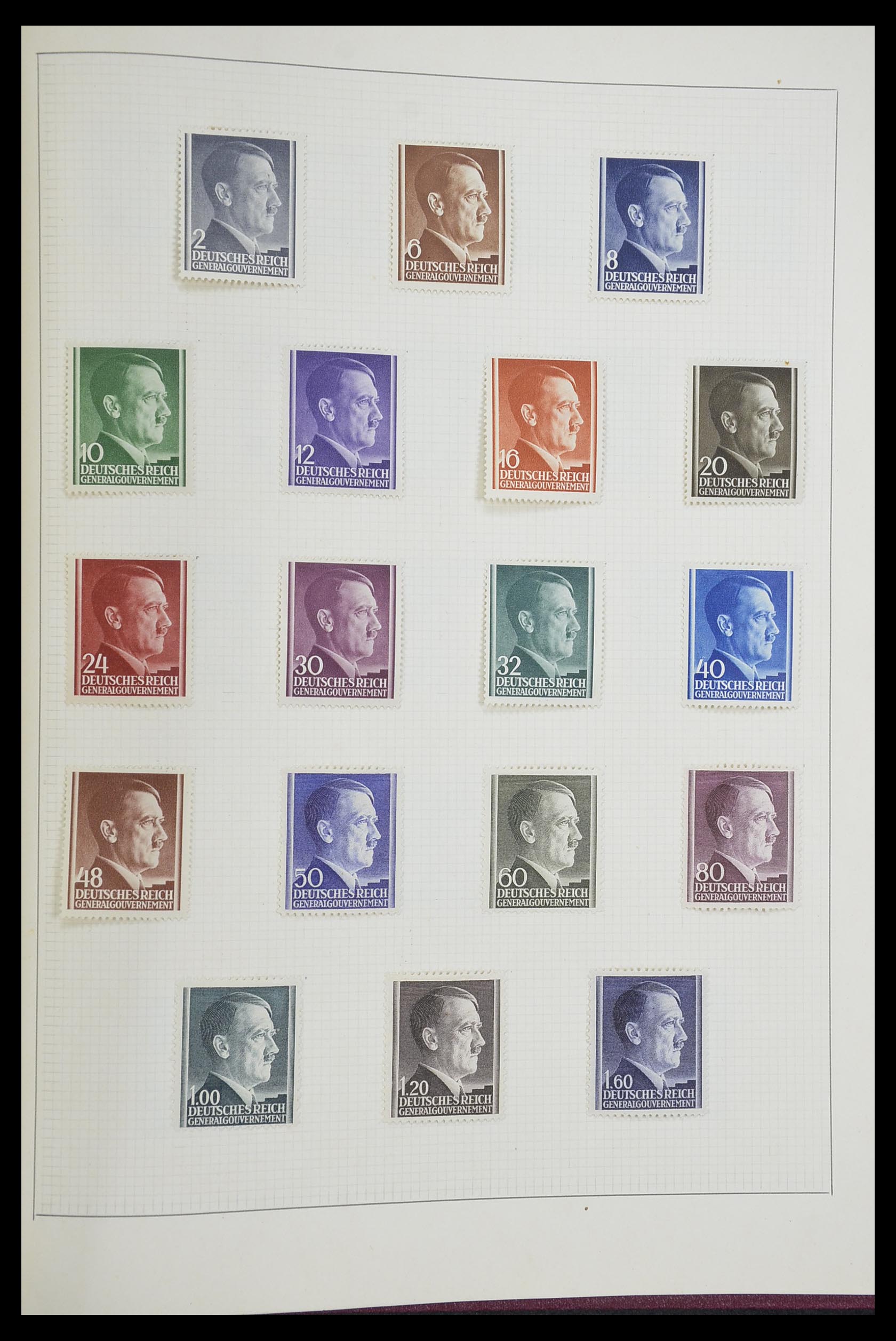 33406 099 - Postzegelverzameling 33406 Europese landen 1938-1955.