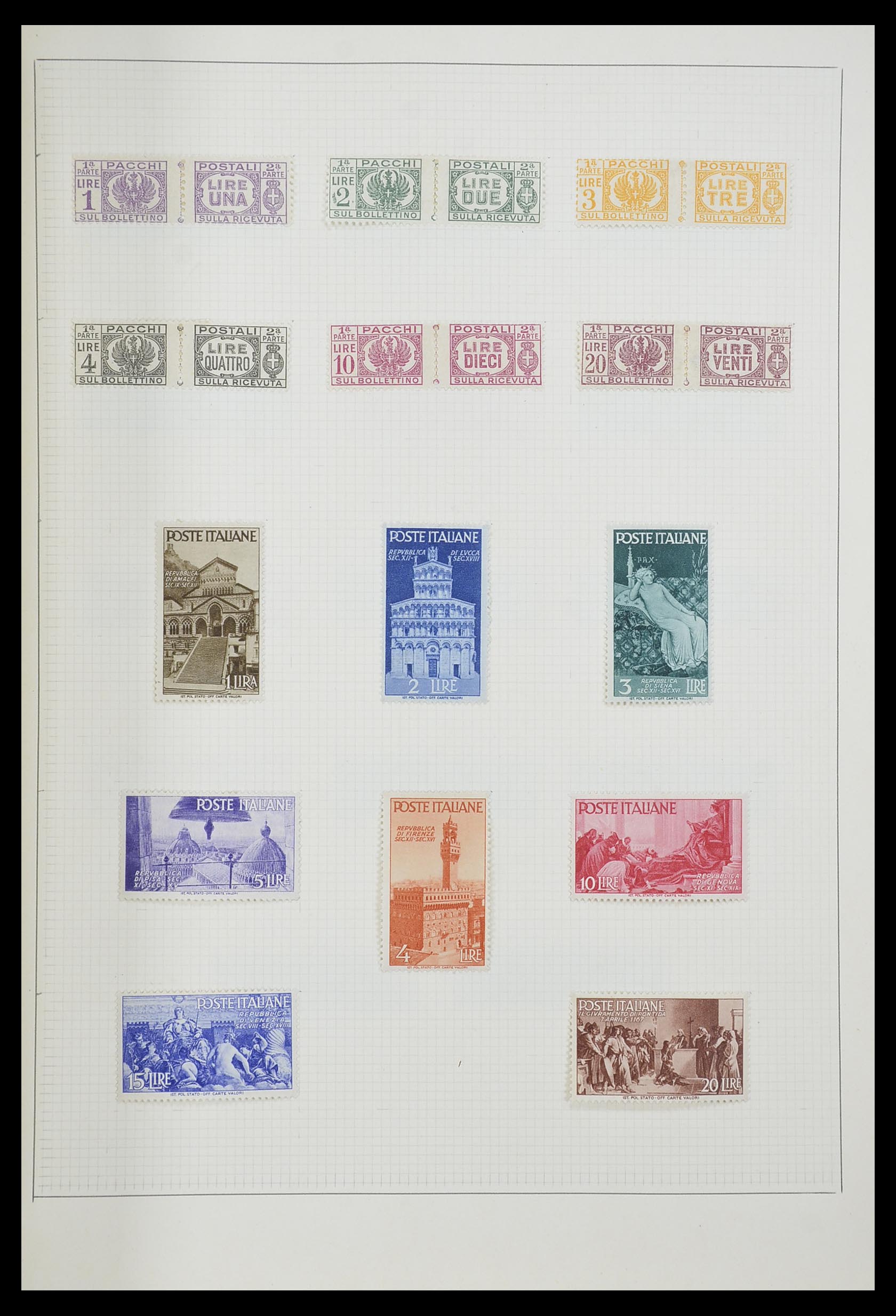33406 121 - Postzegelverzameling 33406 Europese landen 1938-1955.