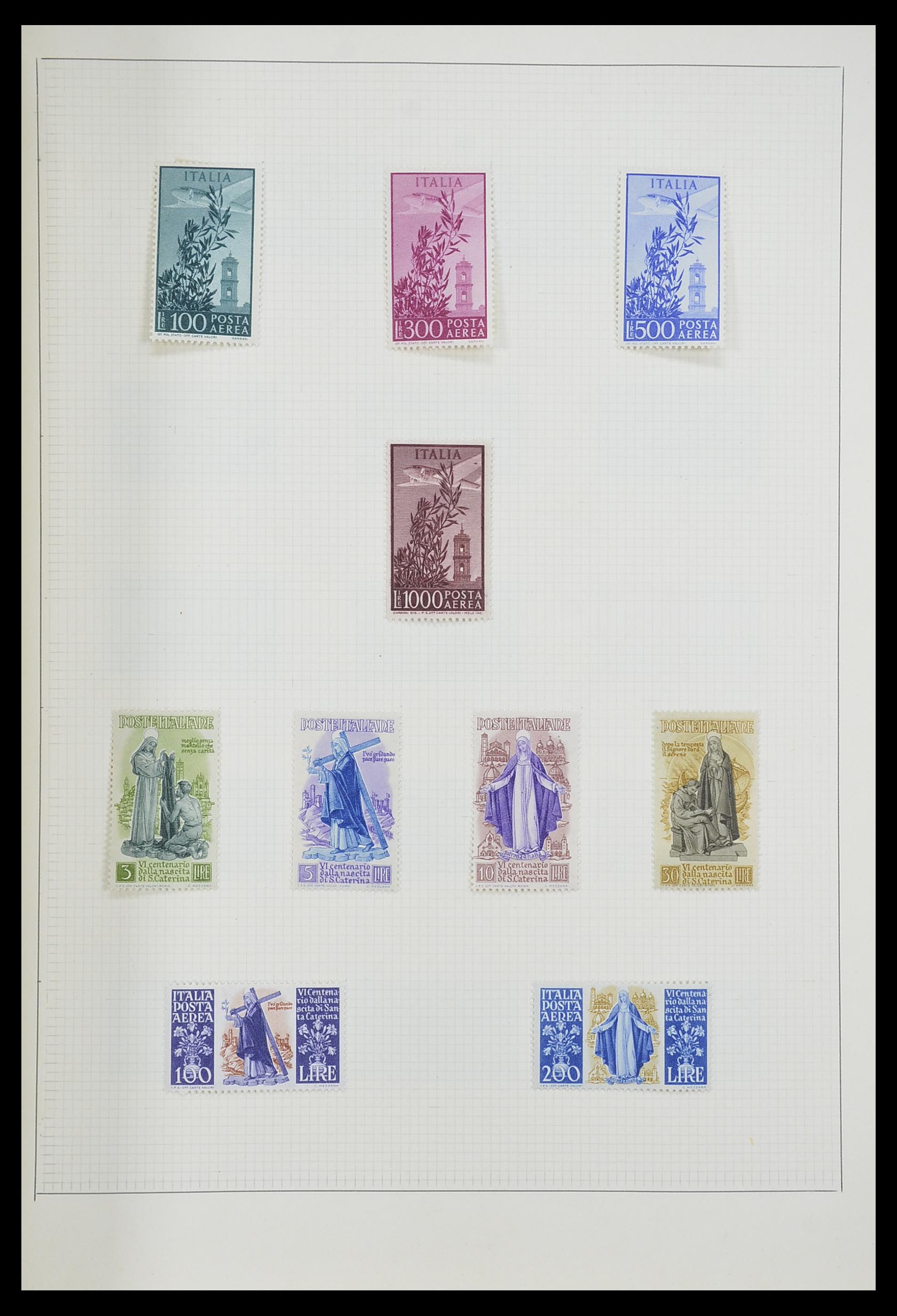 33406 124 - Postzegelverzameling 33406 Europese landen 1938-1955.