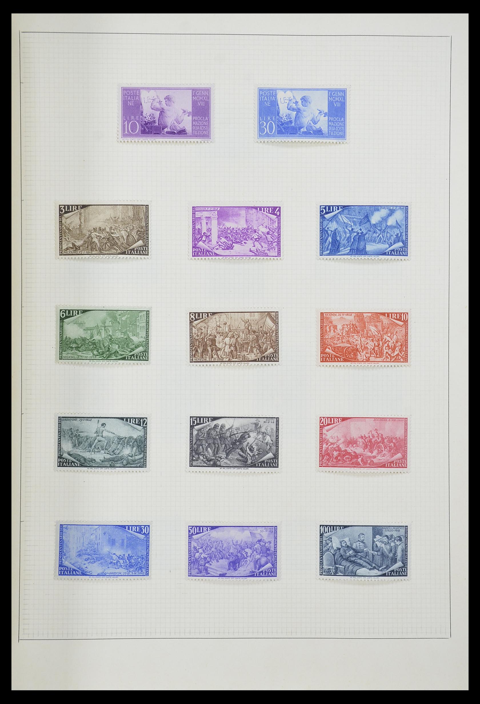33406 125 - Postzegelverzameling 33406 Europese landen 1938-1955.