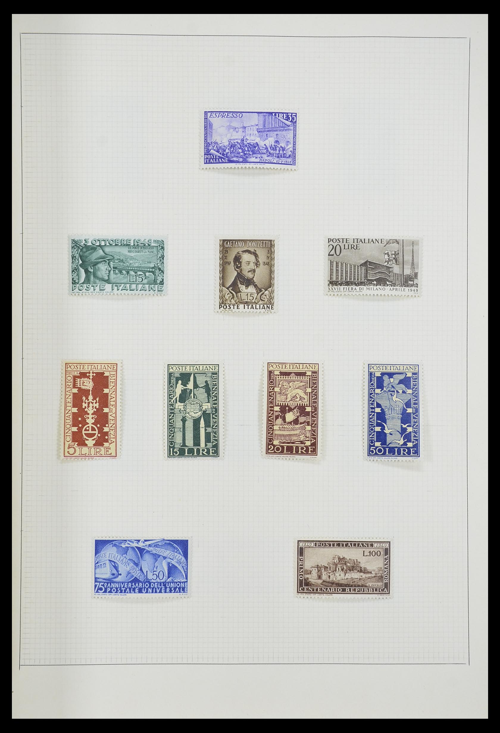 33406 126 - Postzegelverzameling 33406 Europese landen 1938-1955.