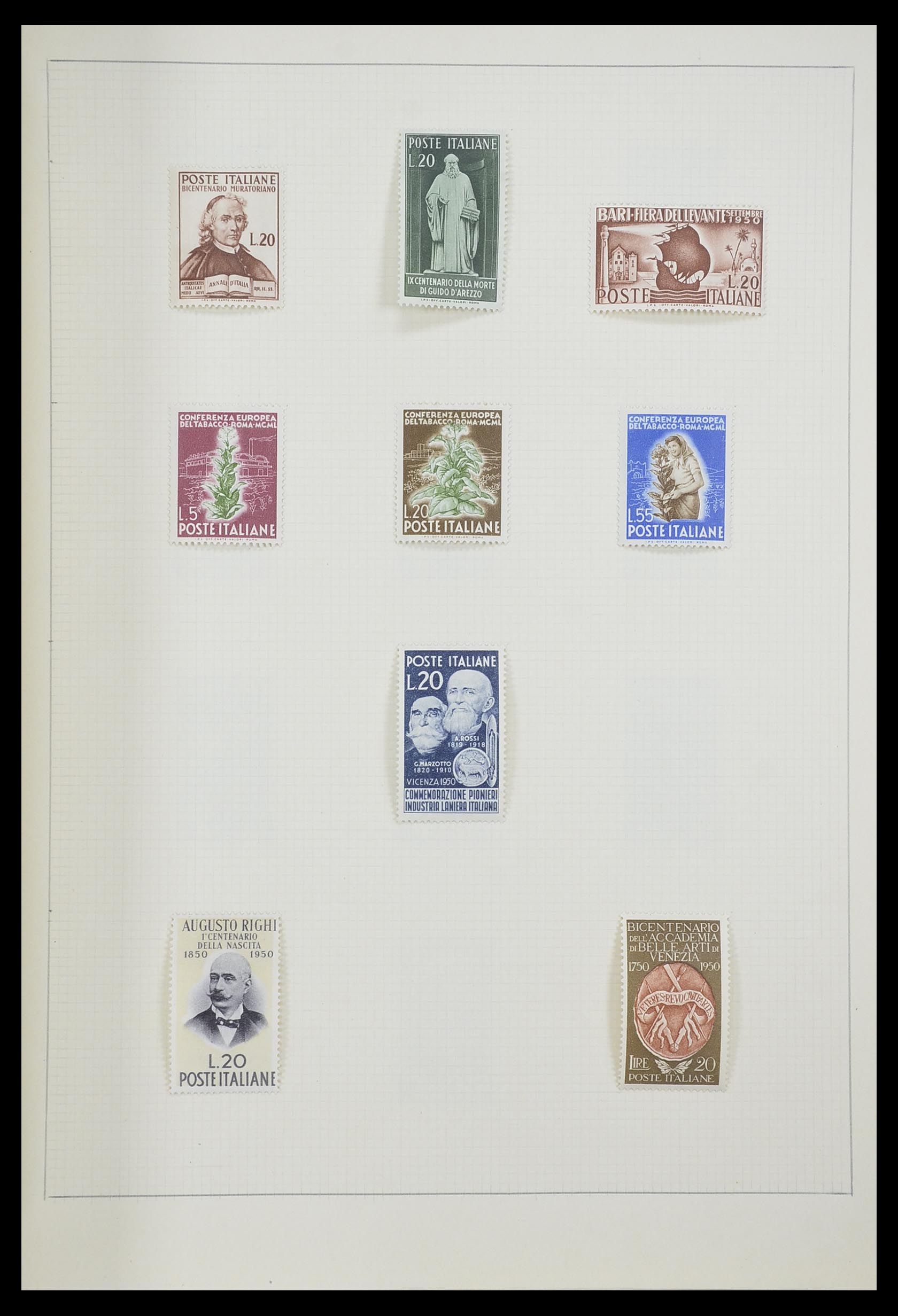 33406 129 - Postzegelverzameling 33406 Europese landen 1938-1955.