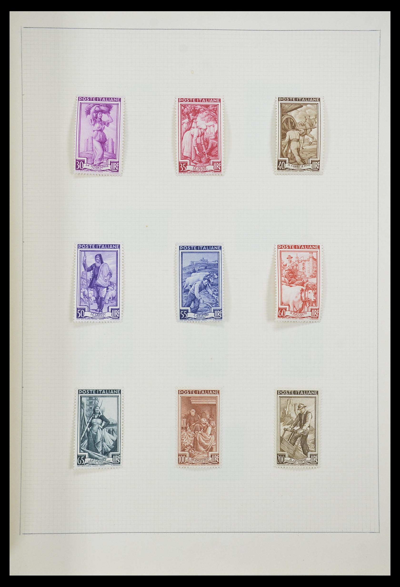 33406 131 - Postzegelverzameling 33406 Europese landen 1938-1955.