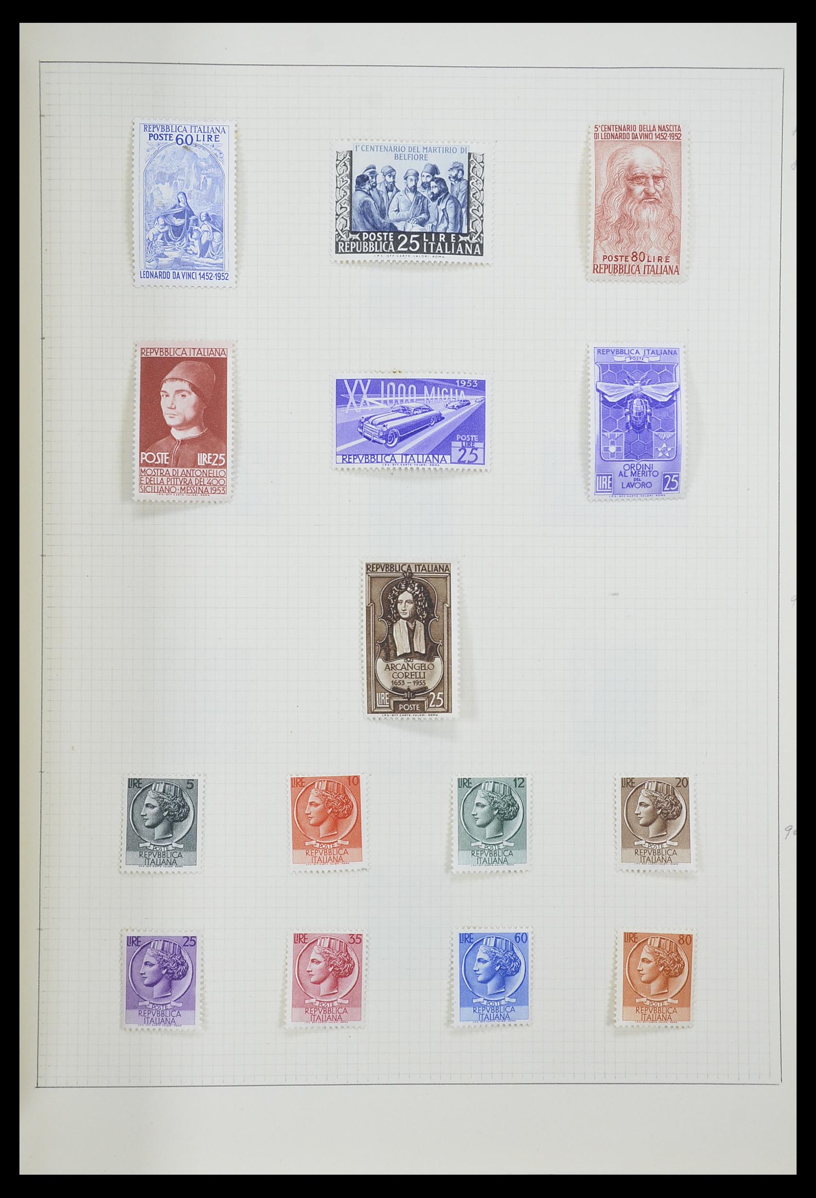 33406 137 - Postzegelverzameling 33406 Europese landen 1938-1955.