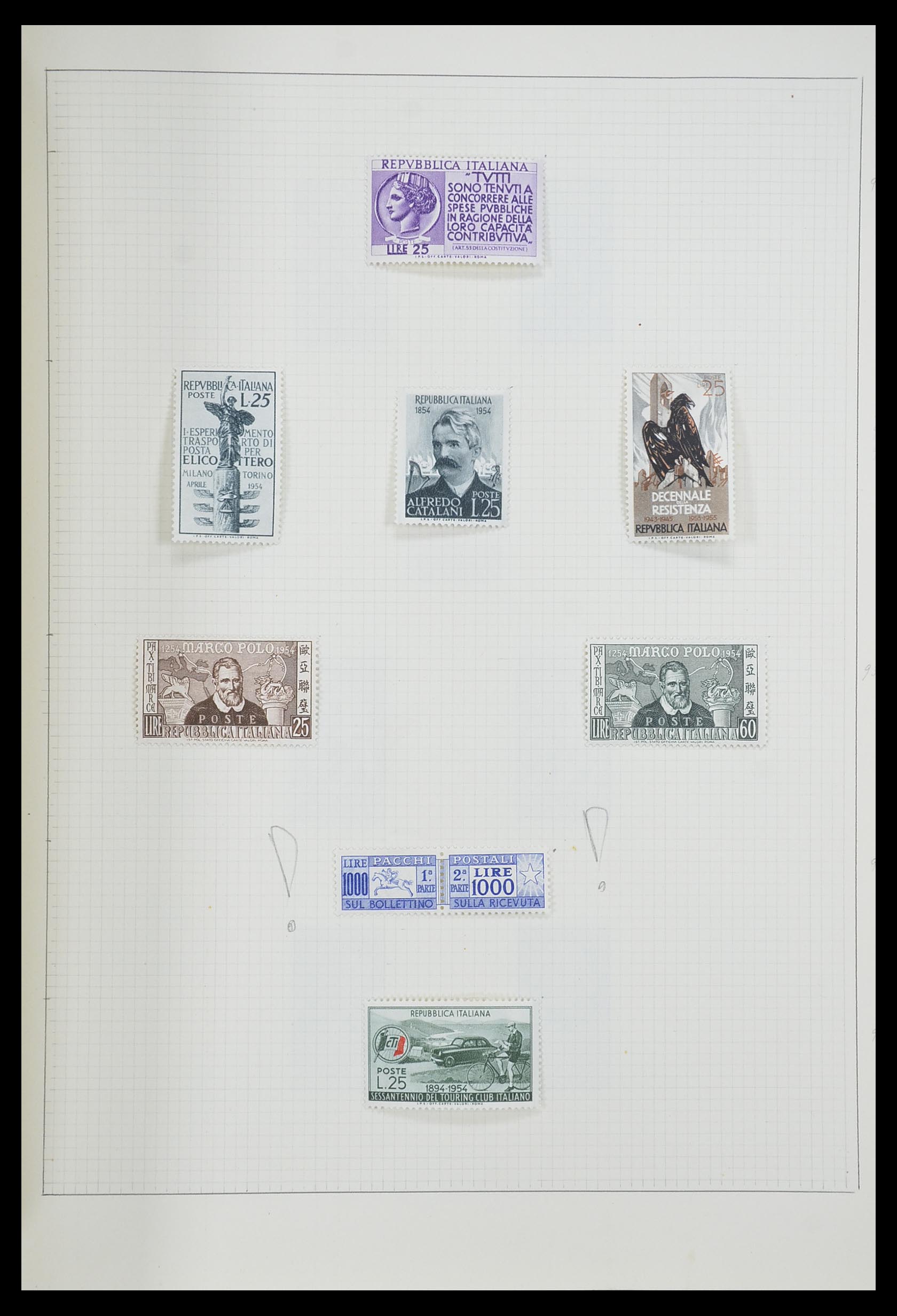 33406 140 - Postzegelverzameling 33406 Europese landen 1938-1955.