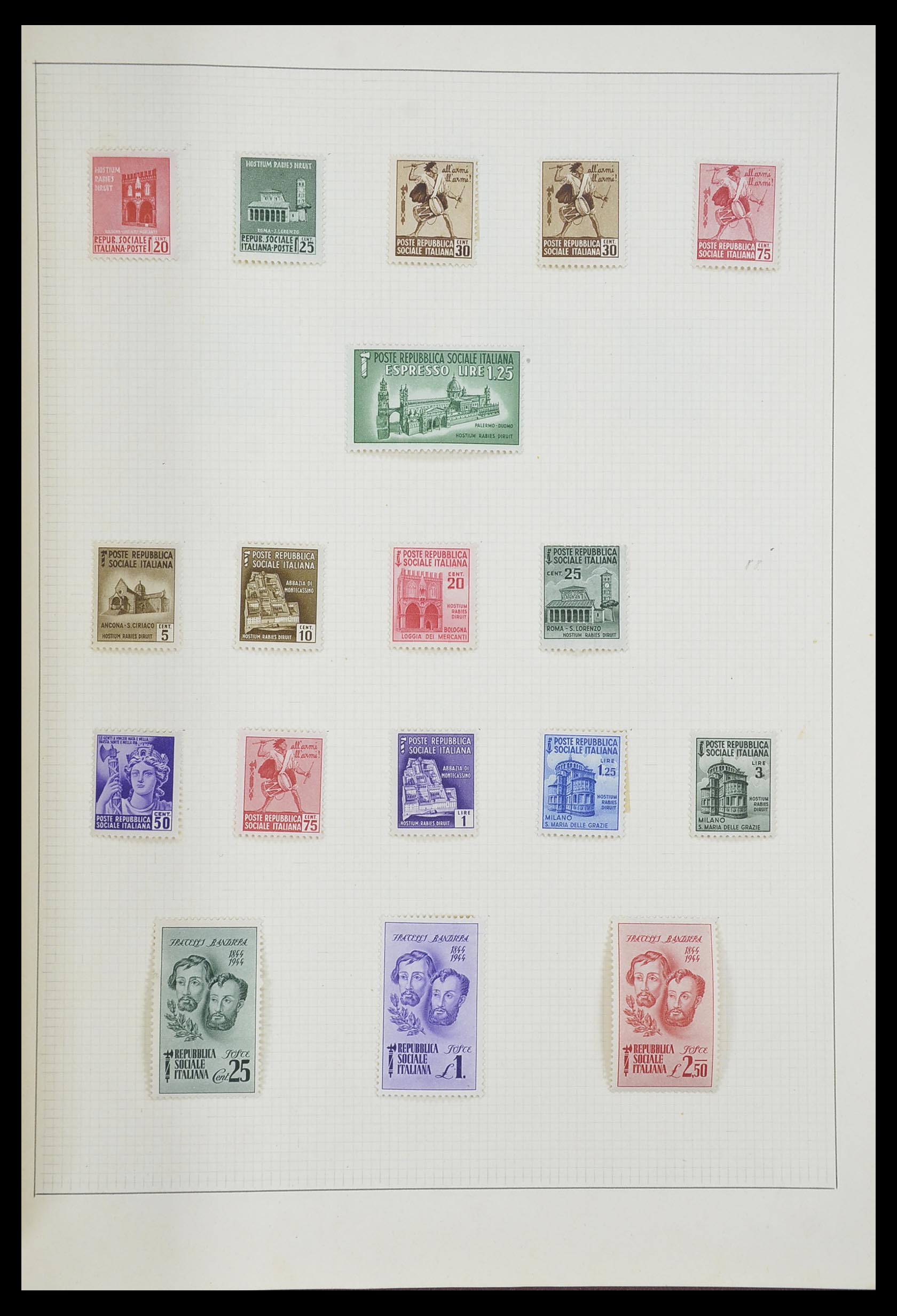 33406 148 - Postzegelverzameling 33406 Europese landen 1938-1955.
