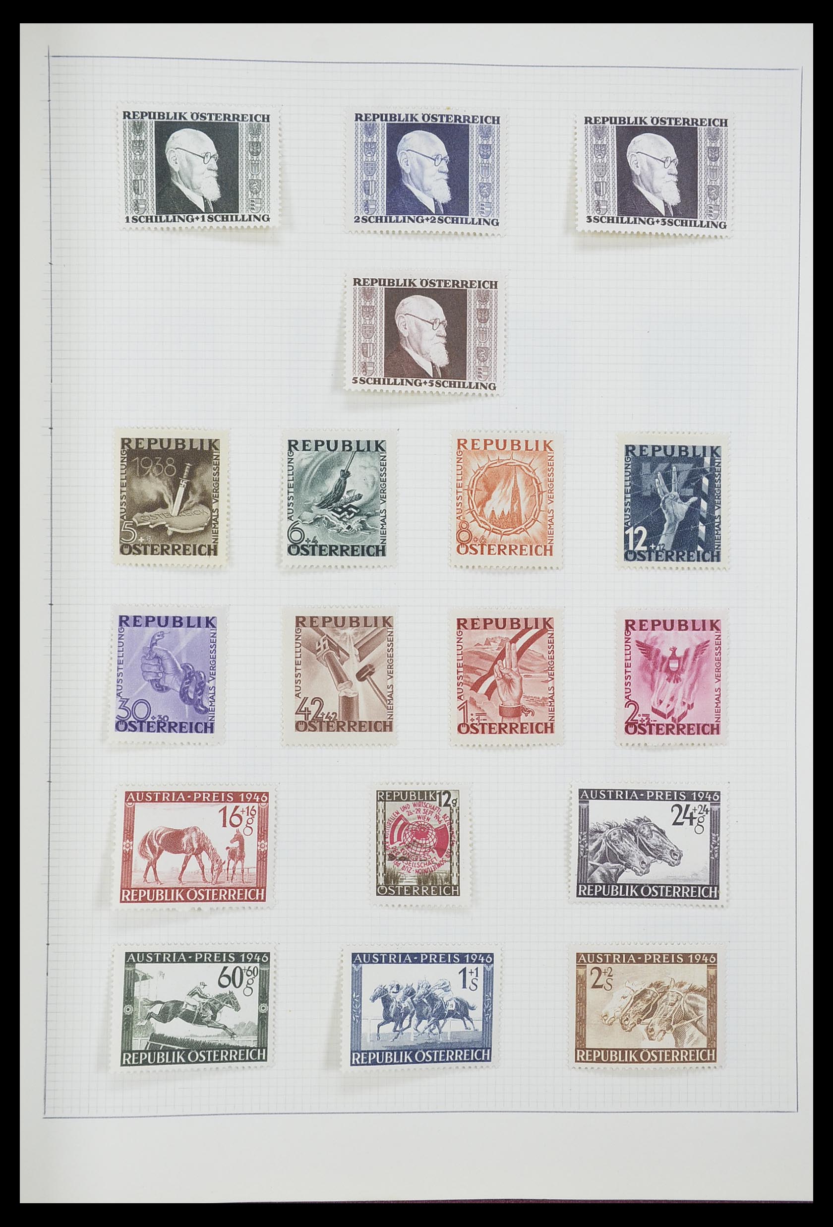 33406 183 - Postzegelverzameling 33406 Europese landen 1938-1955.