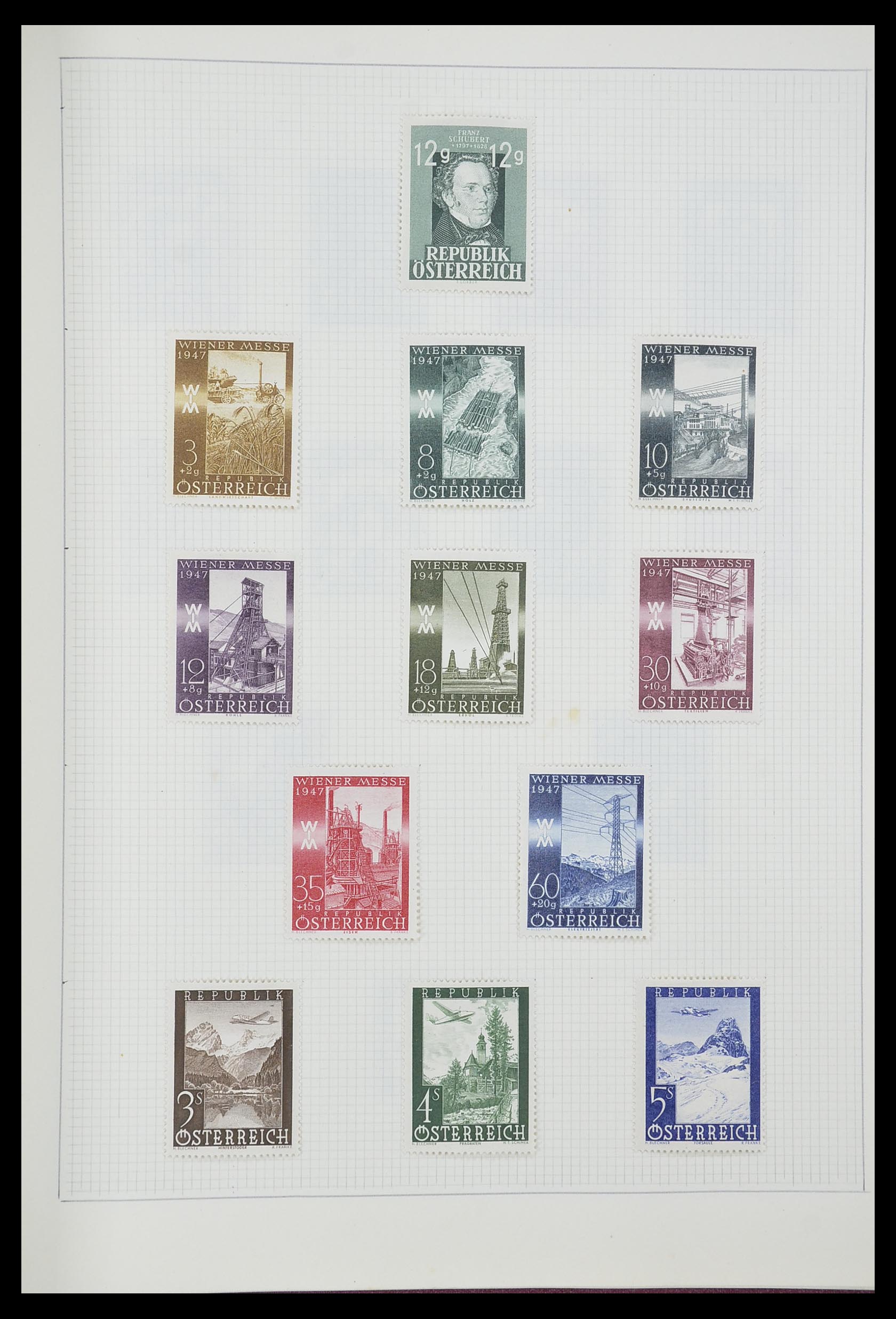 33406 185 - Postzegelverzameling 33406 Europese landen 1938-1955.
