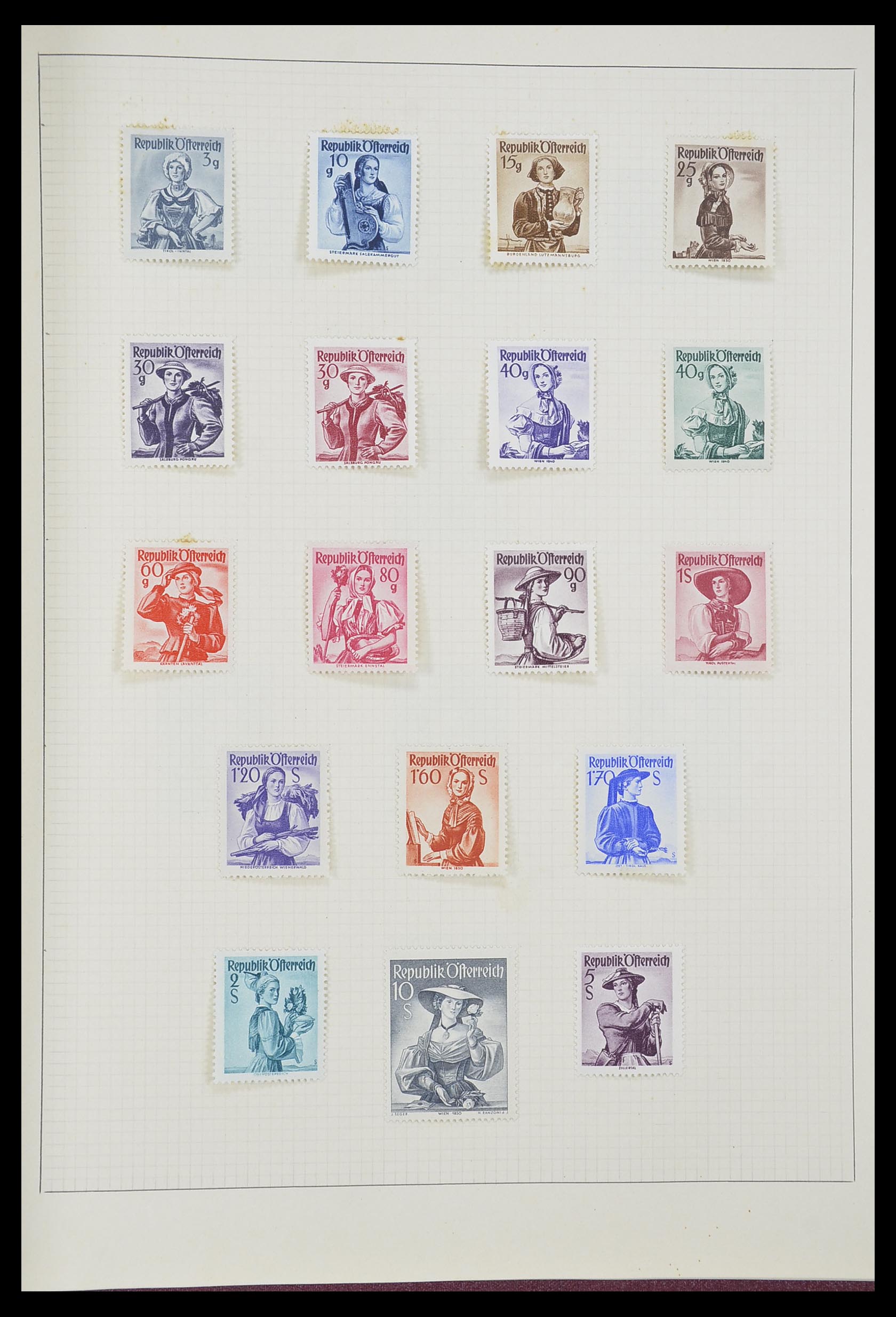 33406 195 - Postzegelverzameling 33406 Europese landen 1938-1955.