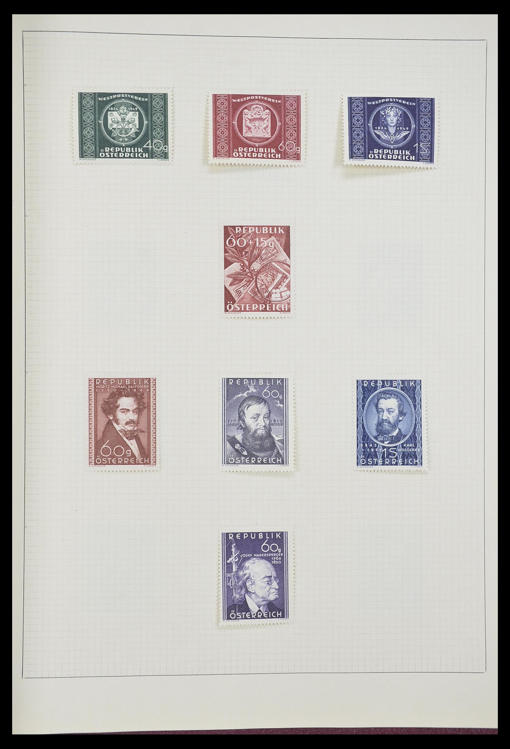 33406 196 - Postzegelverzameling 33406 Europese landen 1938-1955.