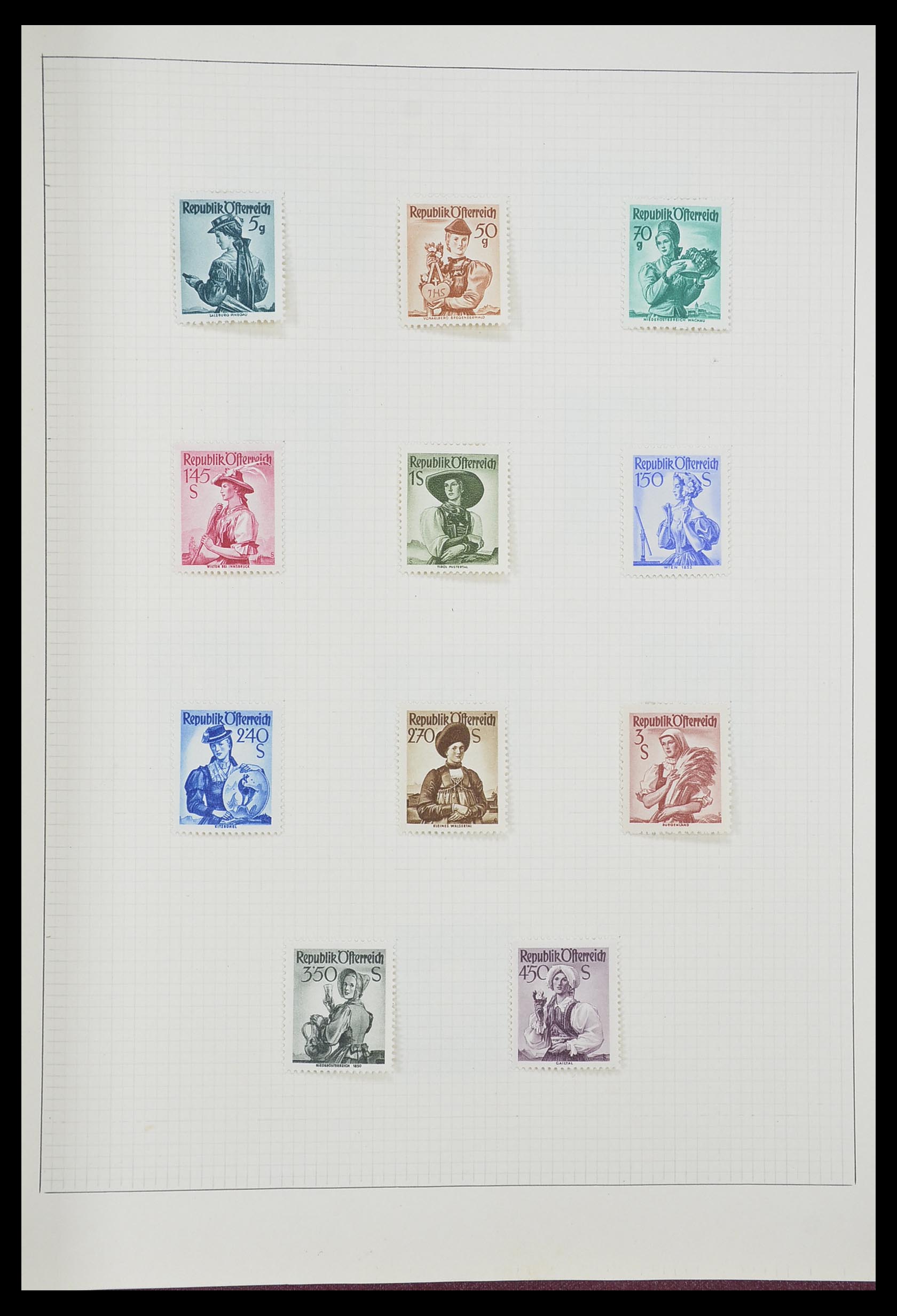 33406 199 - Postzegelverzameling 33406 Europese landen 1938-1955.