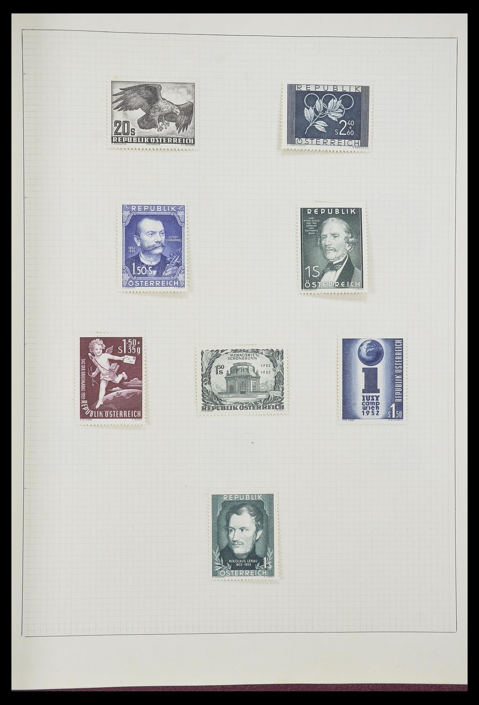 33406 200 - Postzegelverzameling 33406 Europese landen 1938-1955.