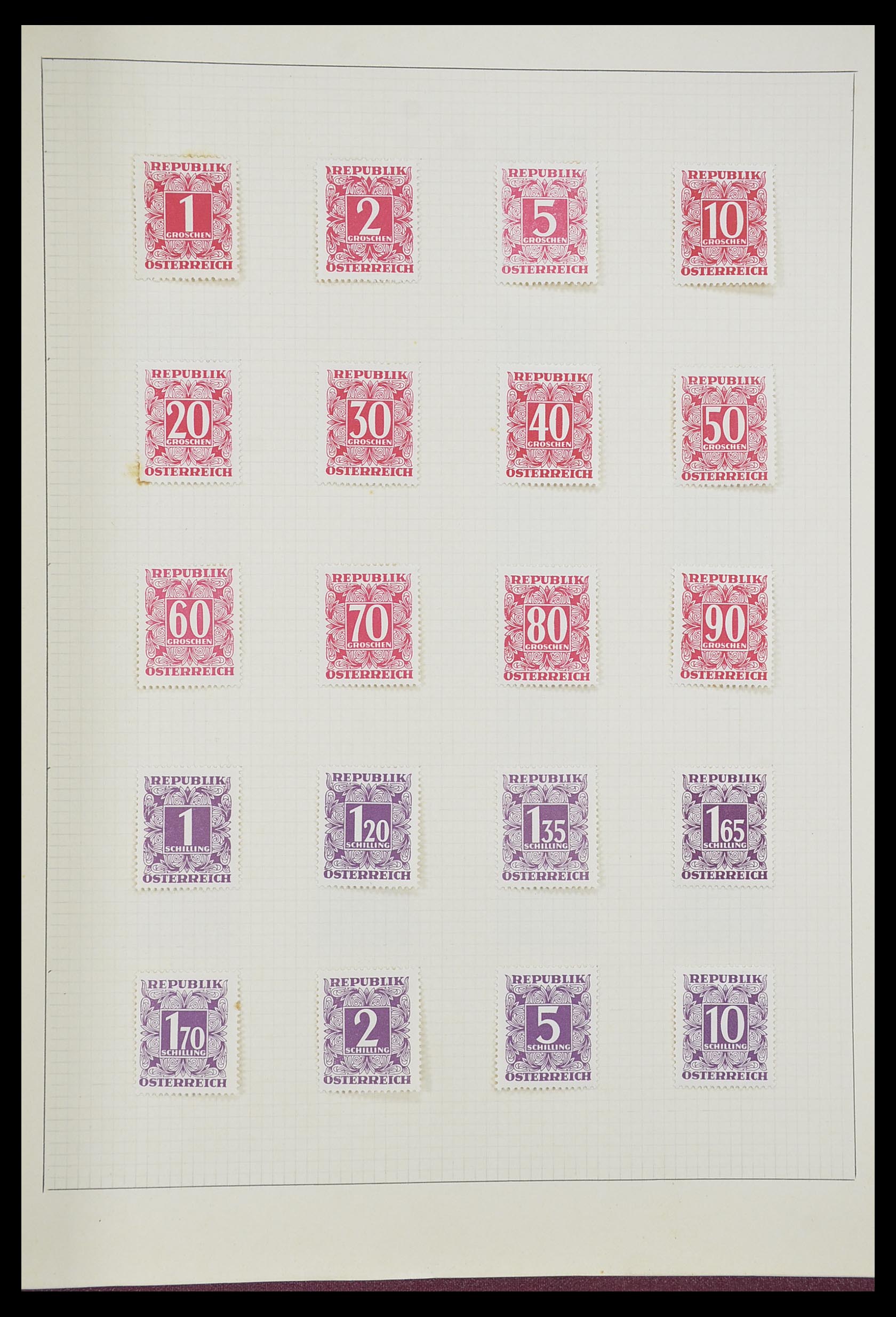 33406 204 - Postzegelverzameling 33406 Europese landen 1938-1955.