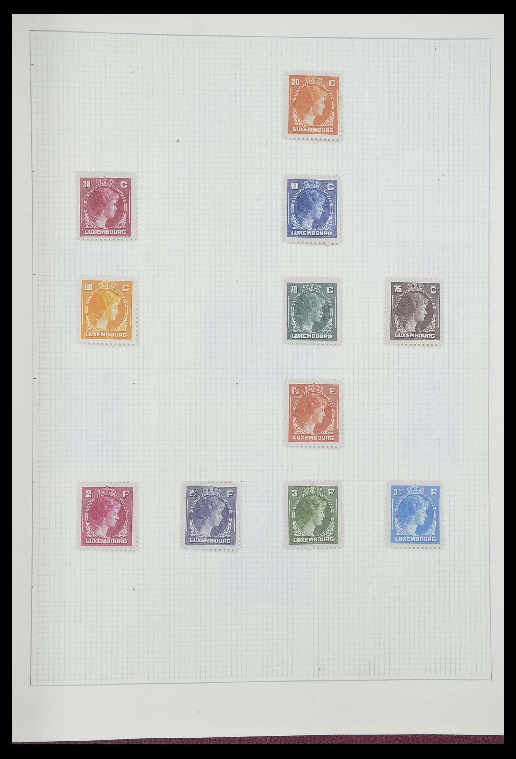33406 205 - Postzegelverzameling 33406 Europese landen 1938-1955.