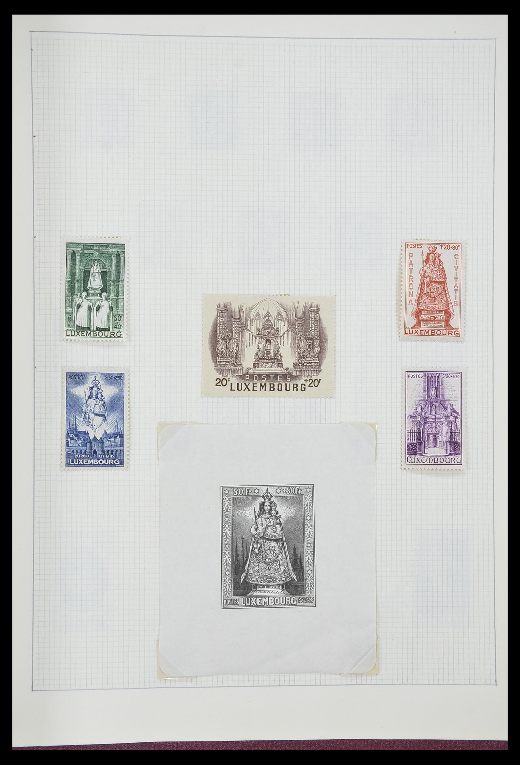 33406 206 - Postzegelverzameling 33406 Europese landen 1938-1955.