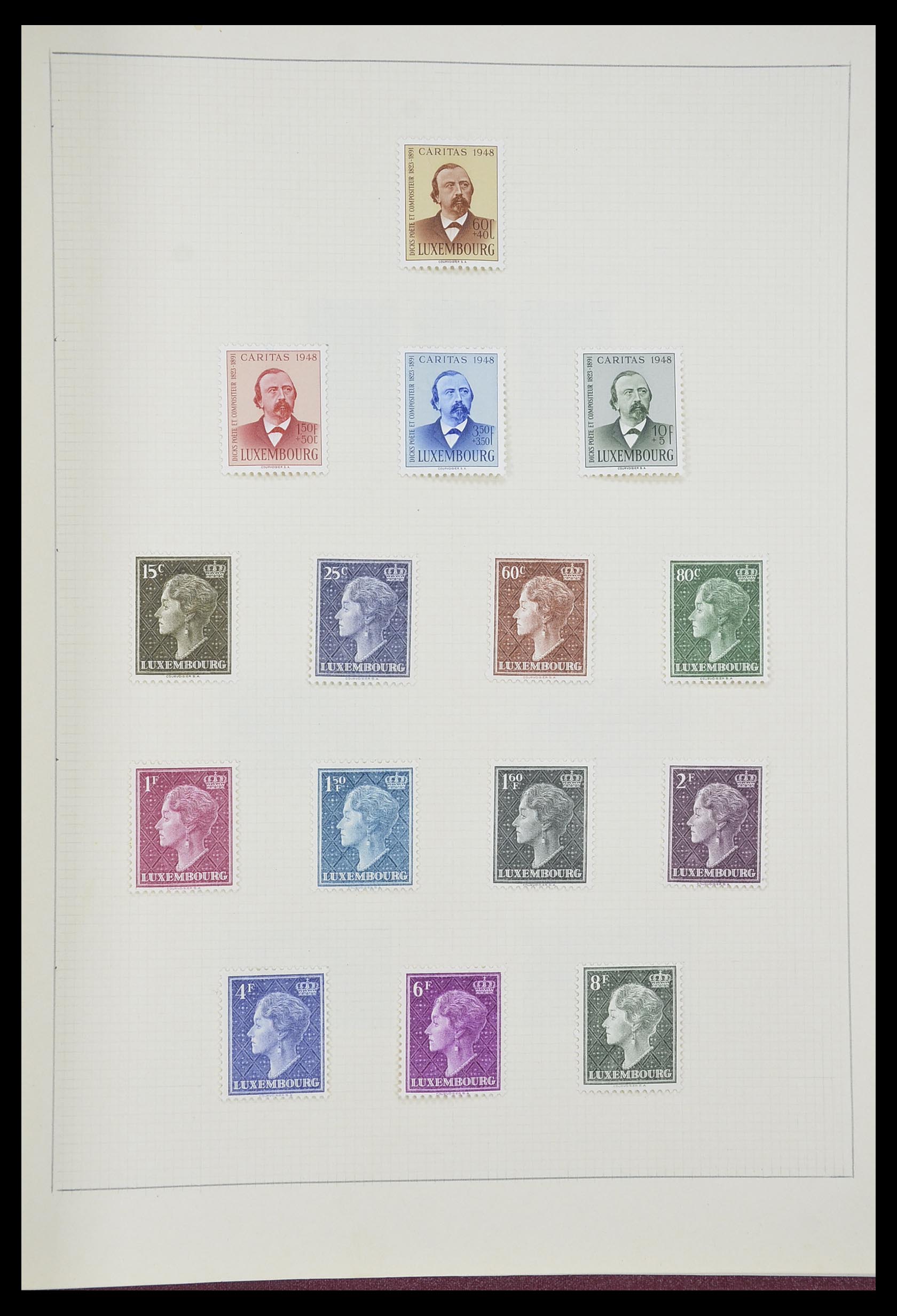33406 211 - Postzegelverzameling 33406 Europese landen 1938-1955.