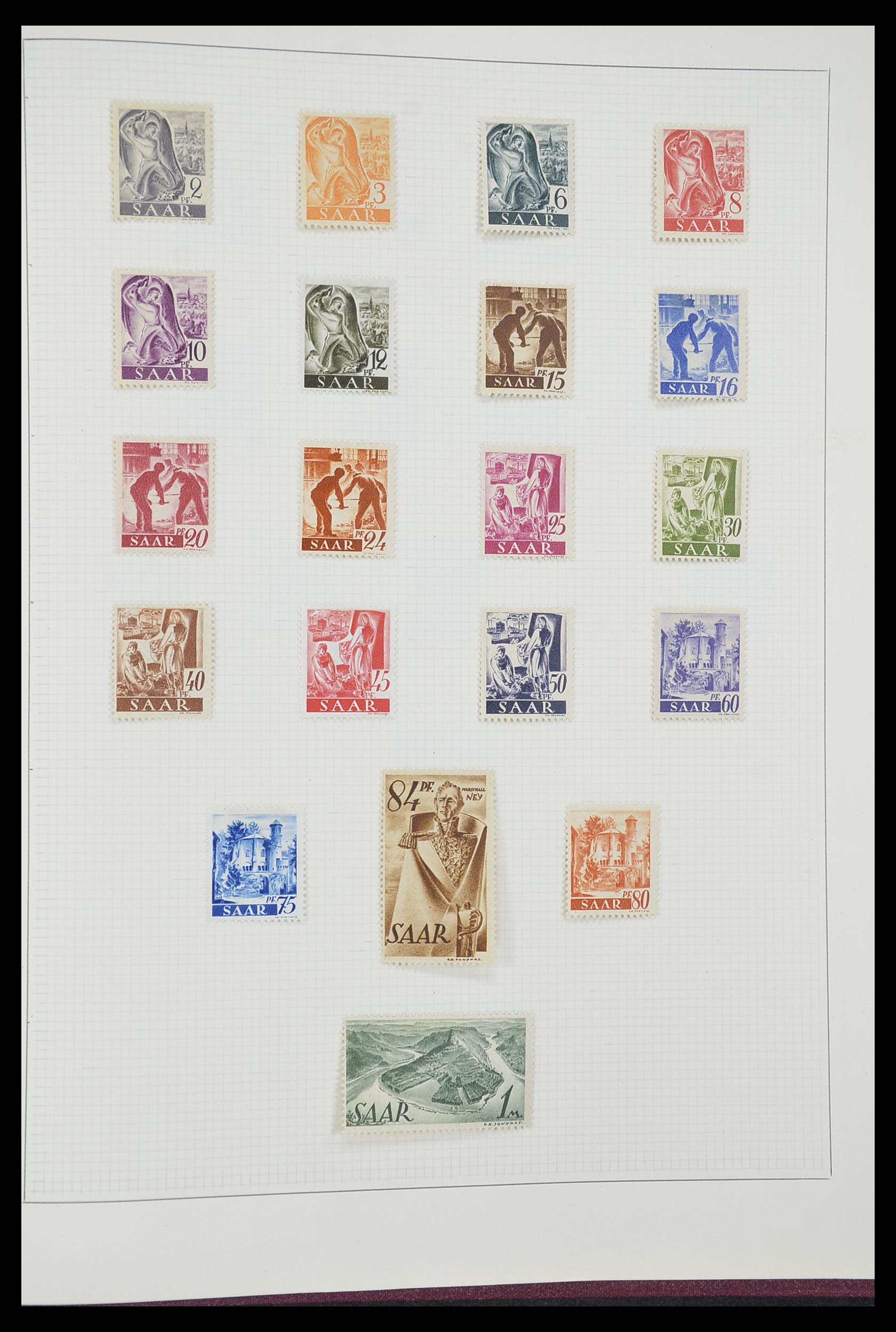 33406 215 - Postzegelverzameling 33406 Europese landen 1938-1955.