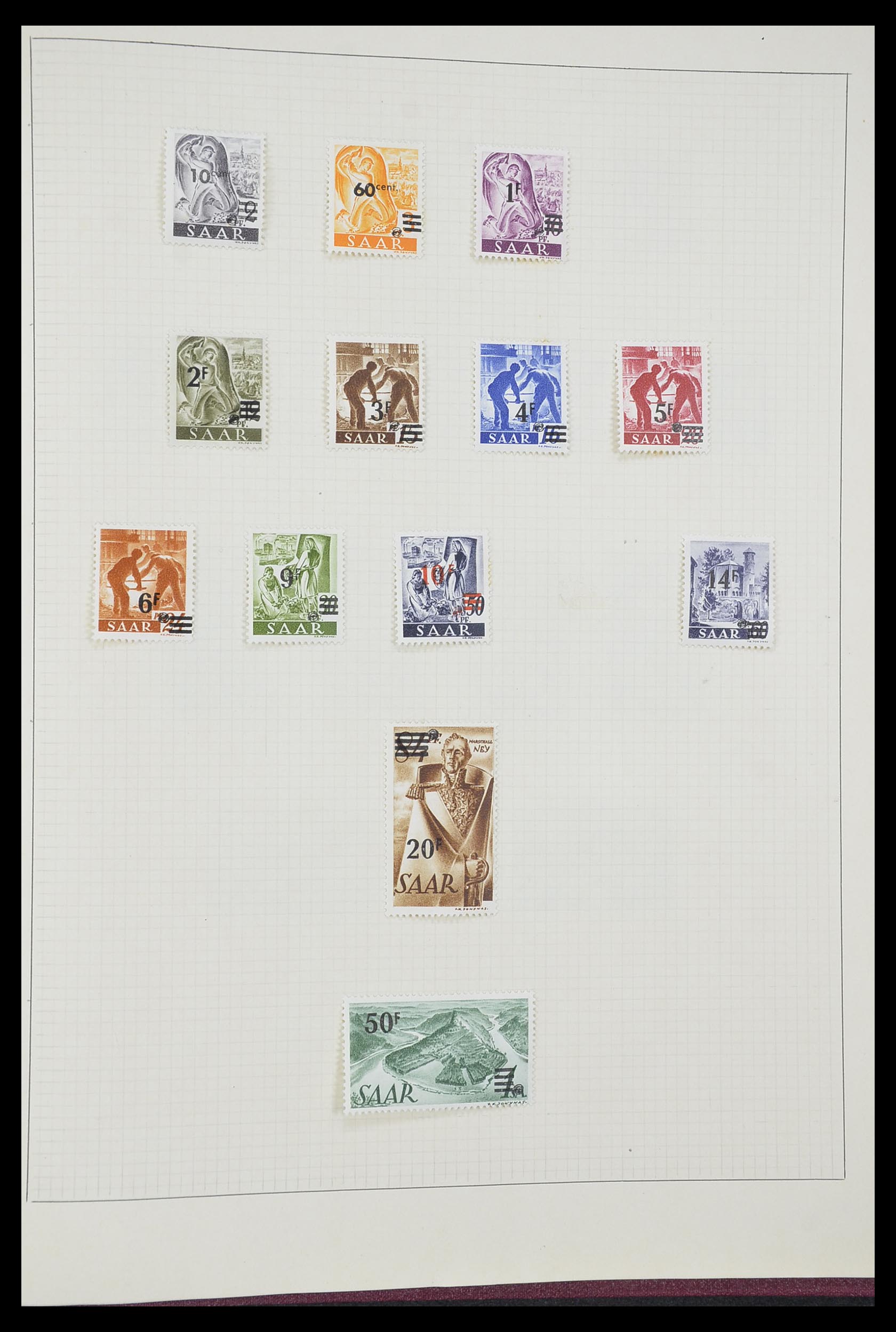 33406 216 - Postzegelverzameling 33406 Europese landen 1938-1955.
