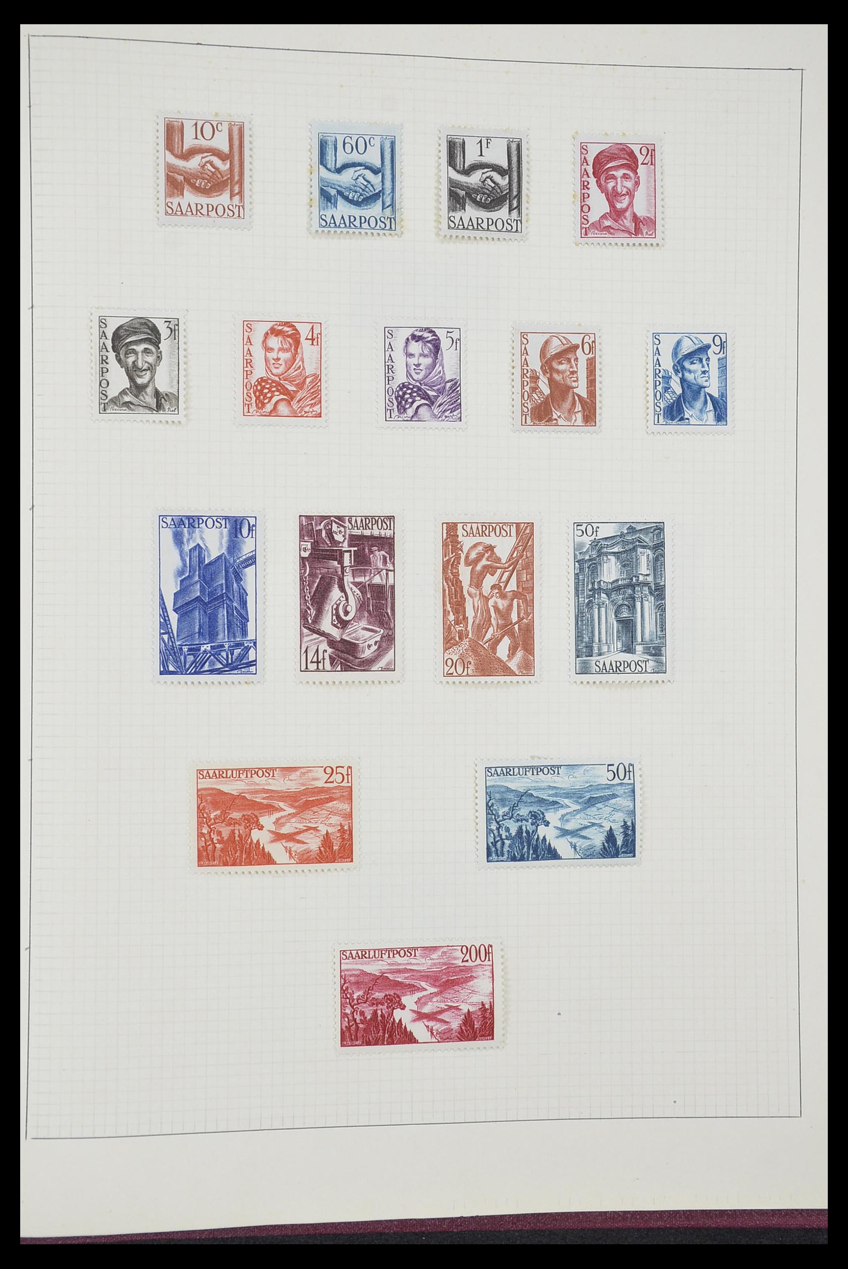 33406 217 - Postzegelverzameling 33406 Europese landen 1938-1955.