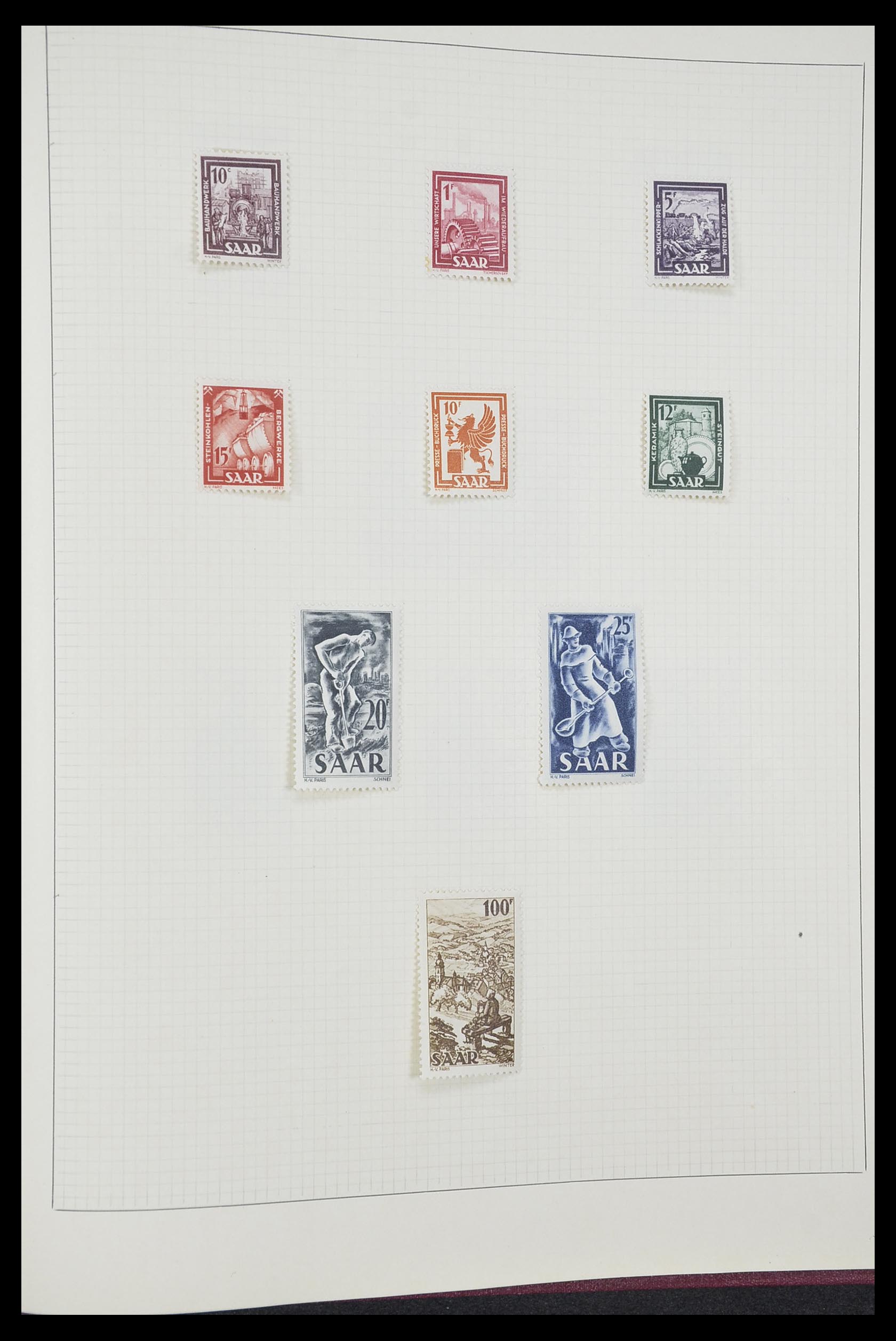 33406 221 - Postzegelverzameling 33406 Europese landen 1938-1955.