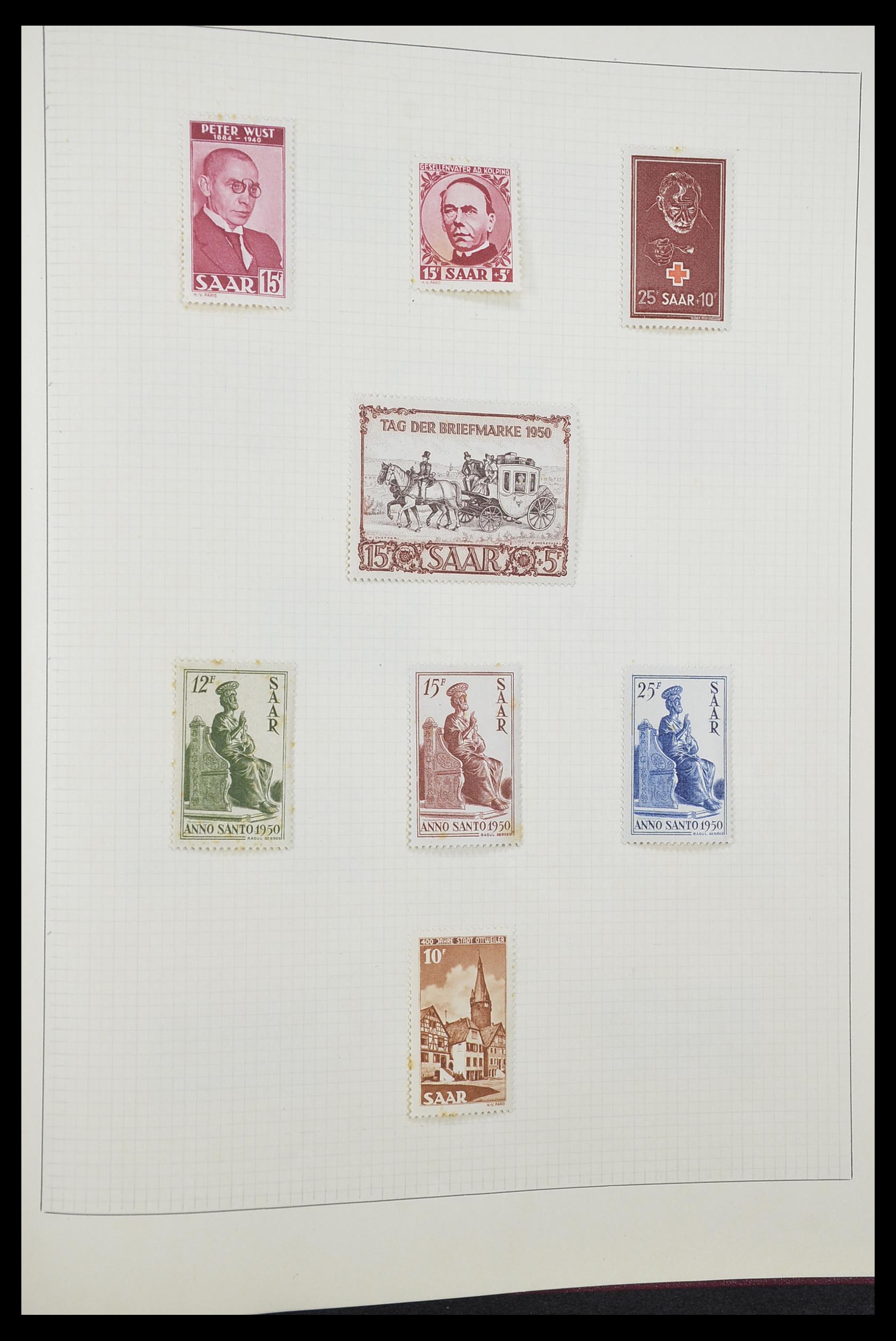 33406 222 - Postzegelverzameling 33406 Europese landen 1938-1955.
