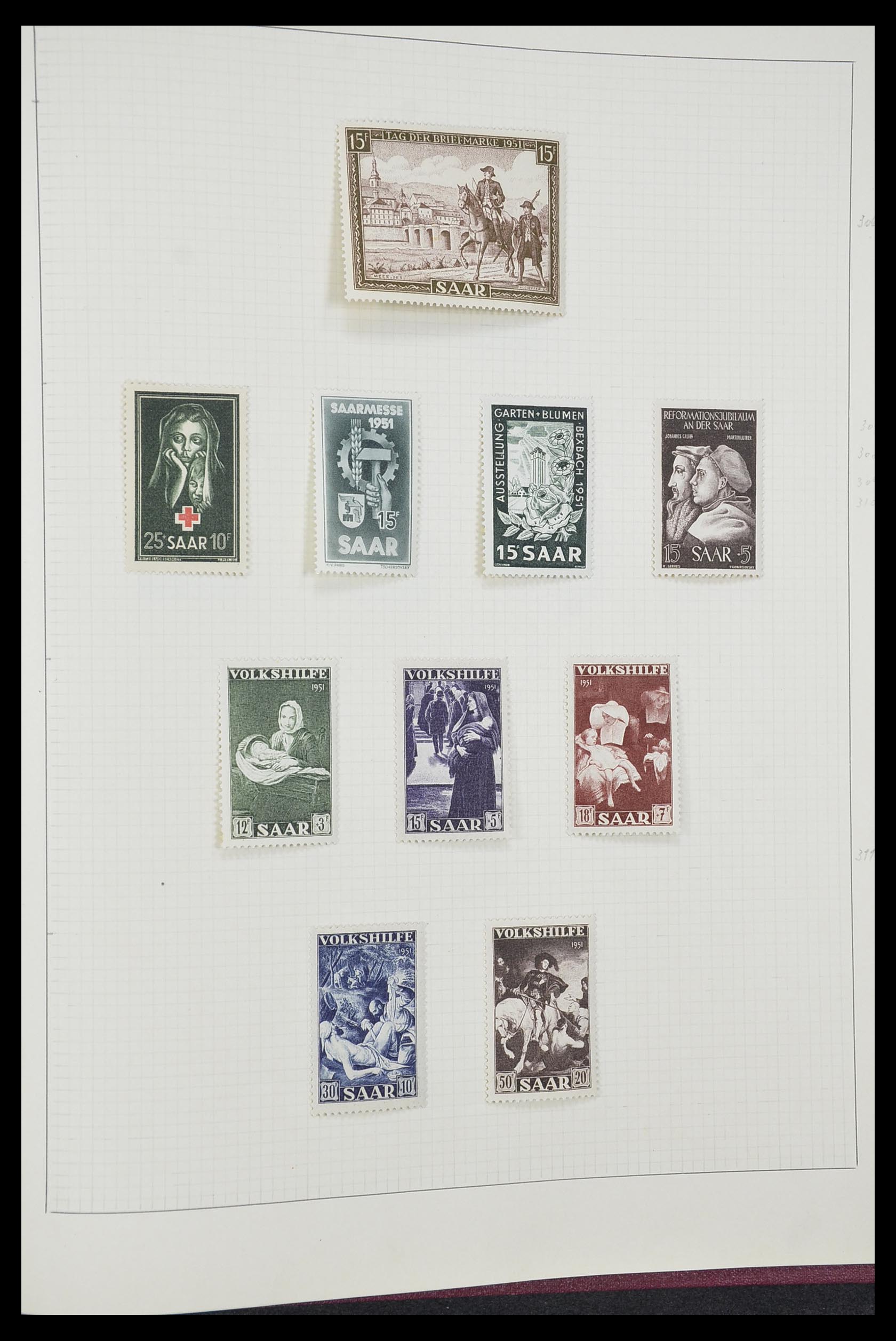 33406 224 - Postzegelverzameling 33406 Europese landen 1938-1955.