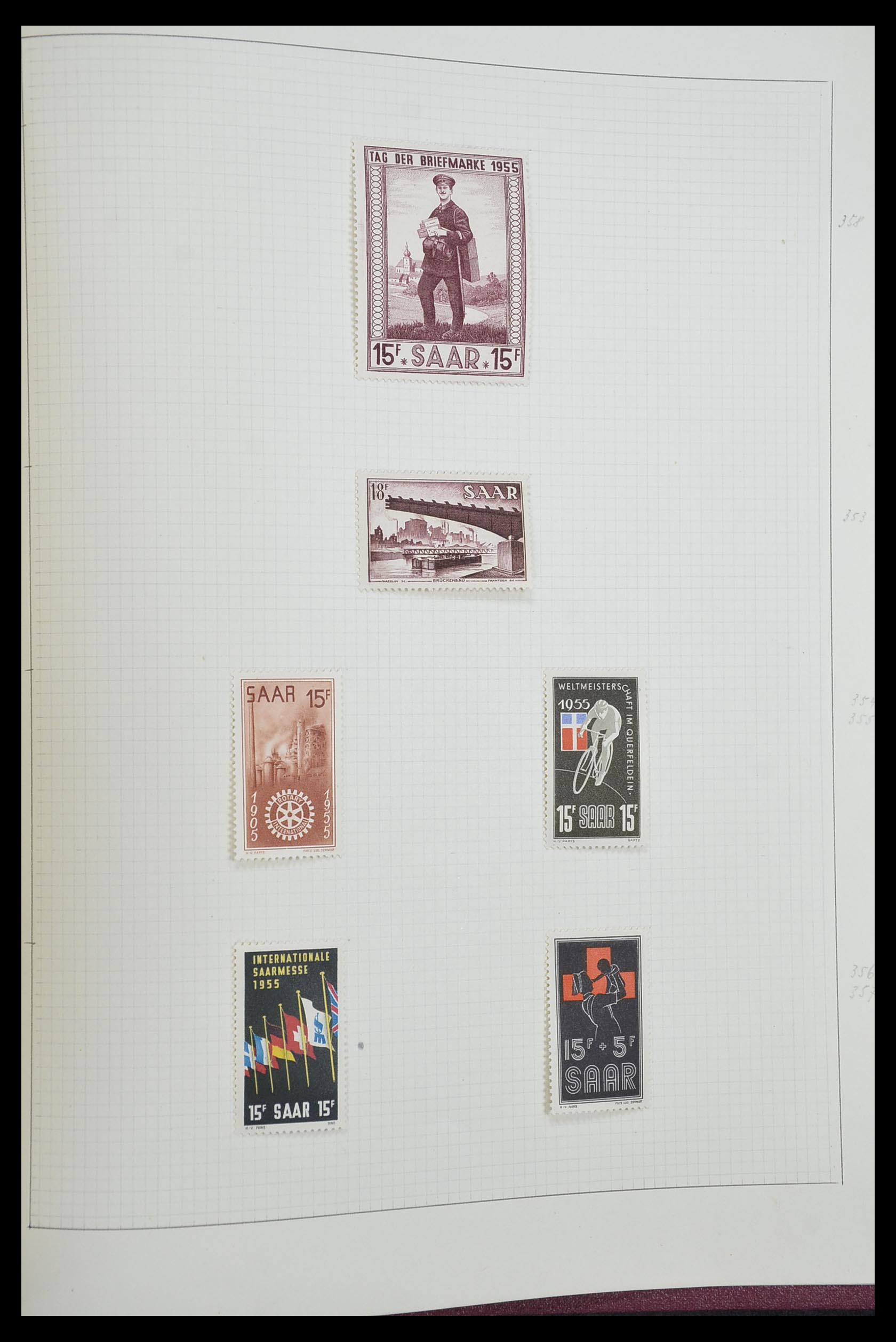 33406 229 - Postzegelverzameling 33406 Europese landen 1938-1955.