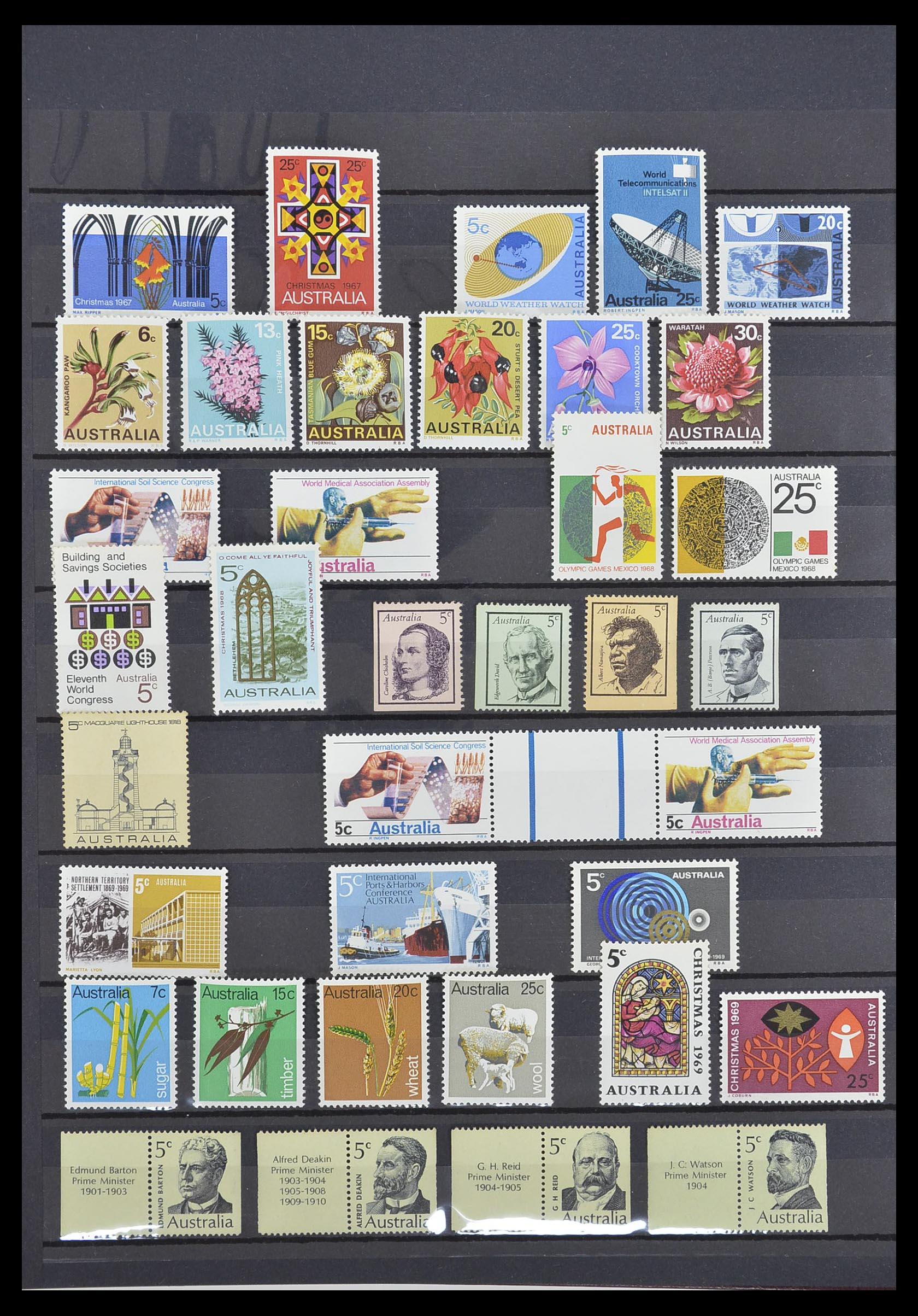 33408 002 - Postzegelverzameling 33408 Australië 1966-1991.