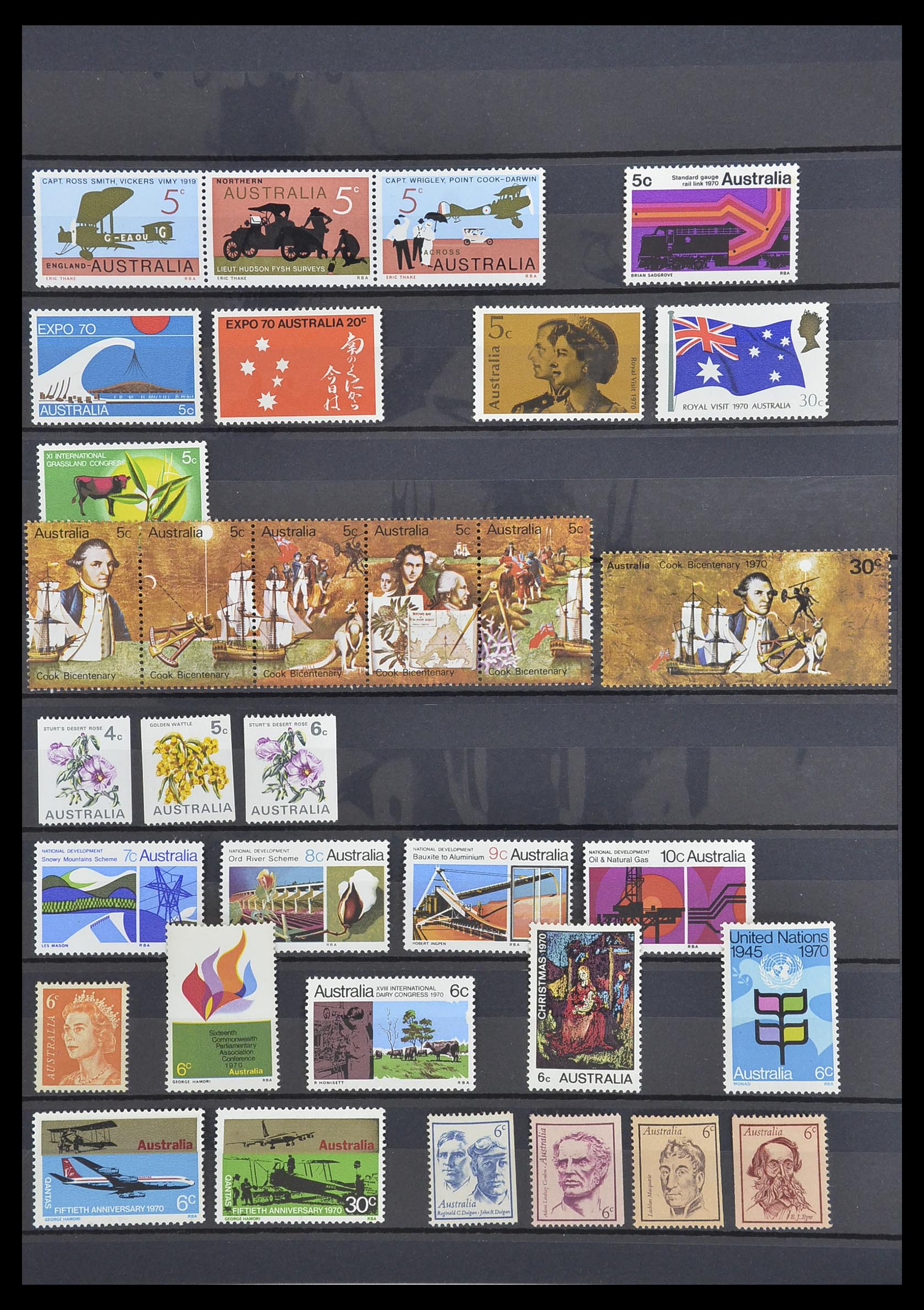 33408 003 - Postzegelverzameling 33408 Australië 1966-1991.