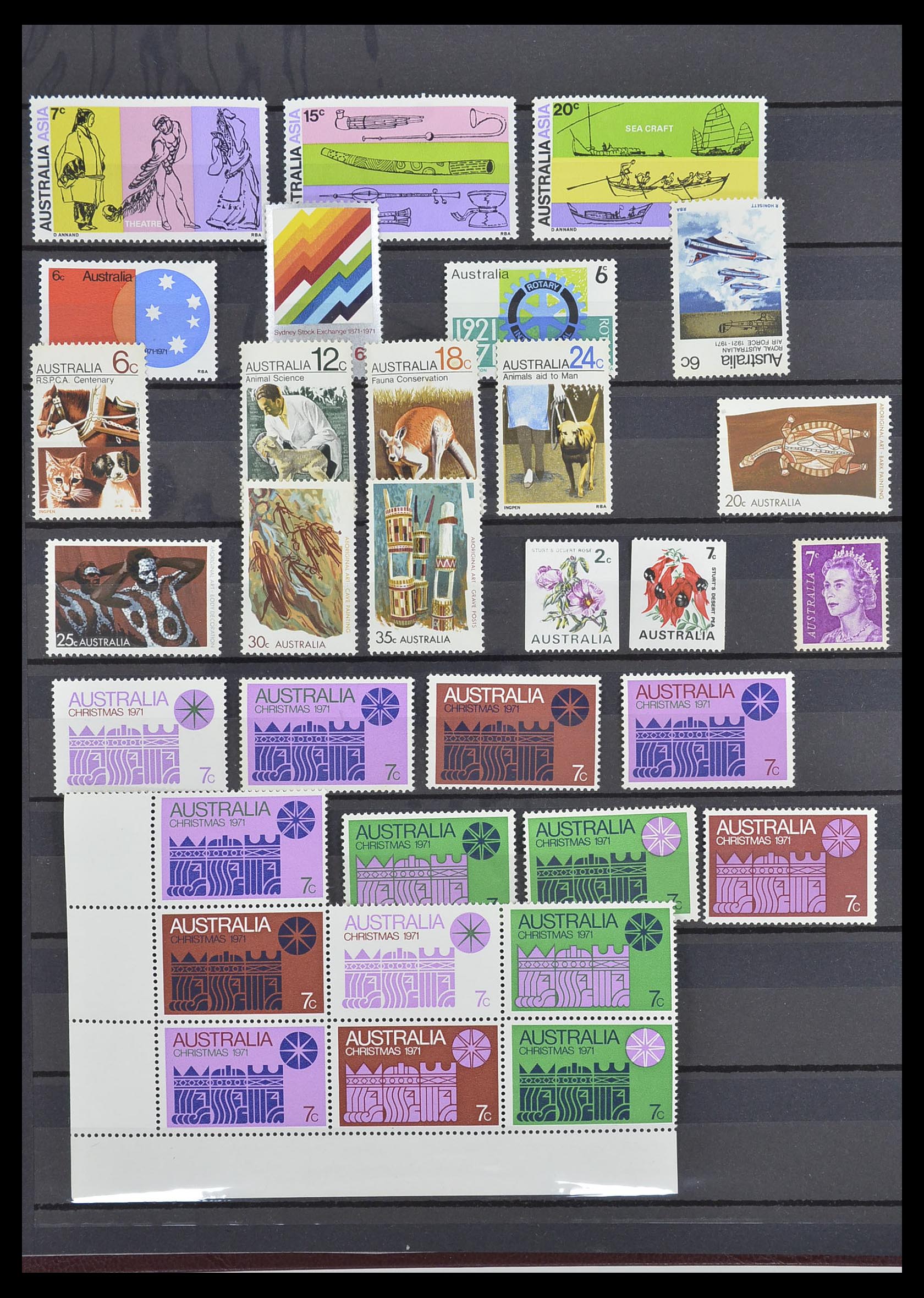 33408 004 - Postzegelverzameling 33408 Australië 1966-1991.