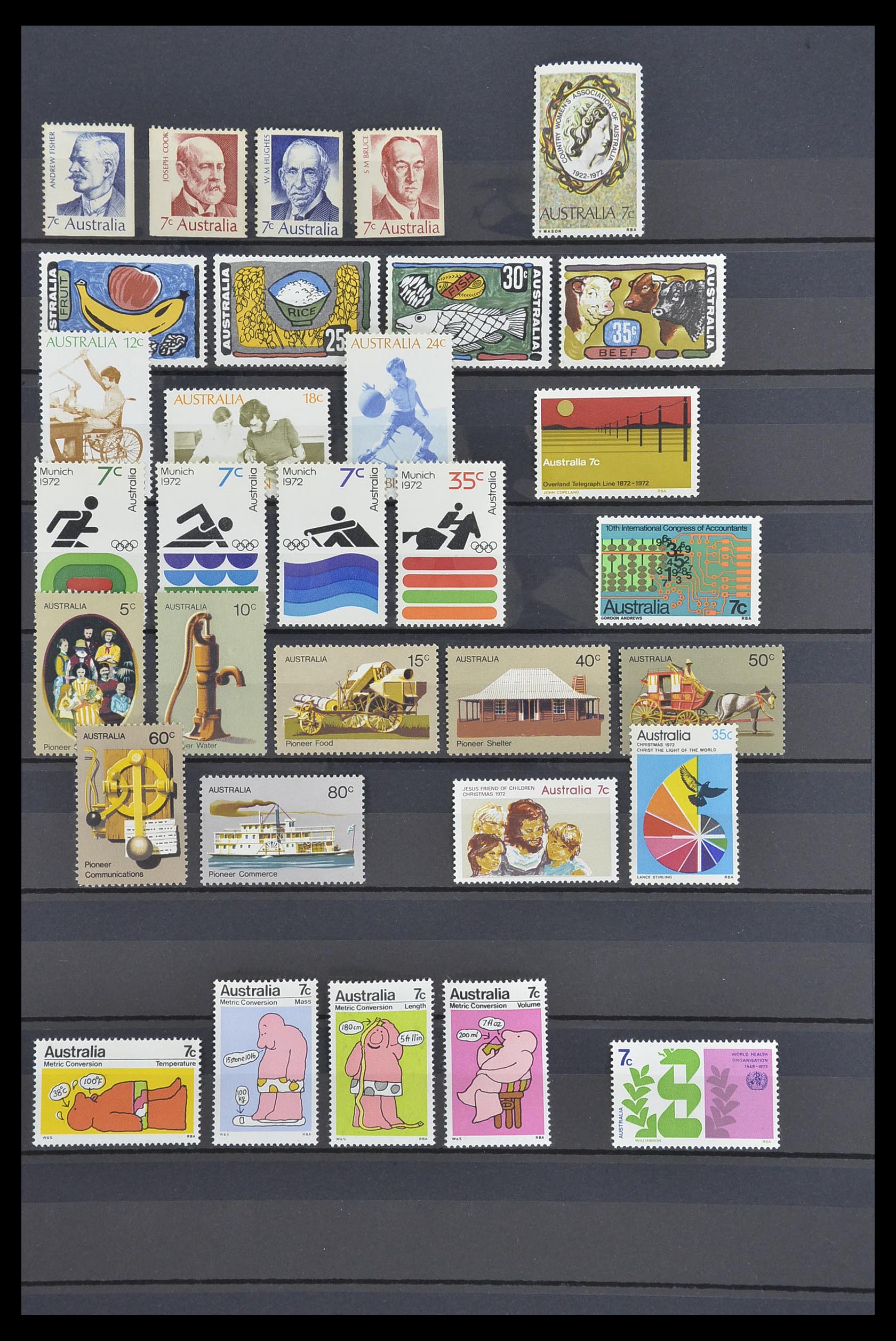 33408 005 - Postzegelverzameling 33408 Australië 1966-1991.