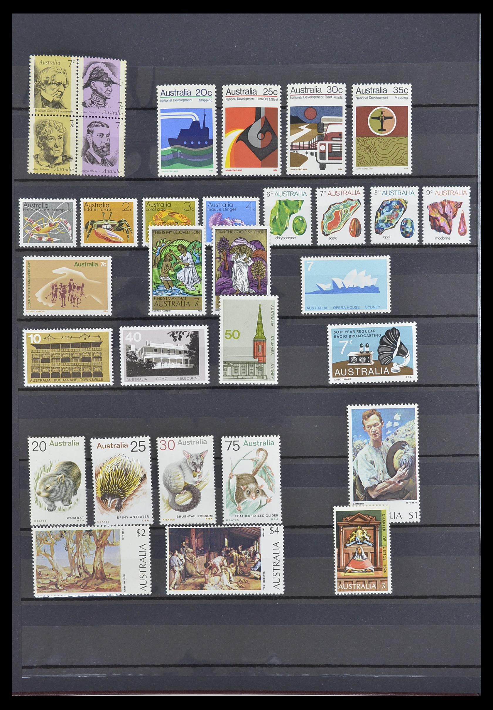 33408 006 - Postzegelverzameling 33408 Australië 1966-1991.