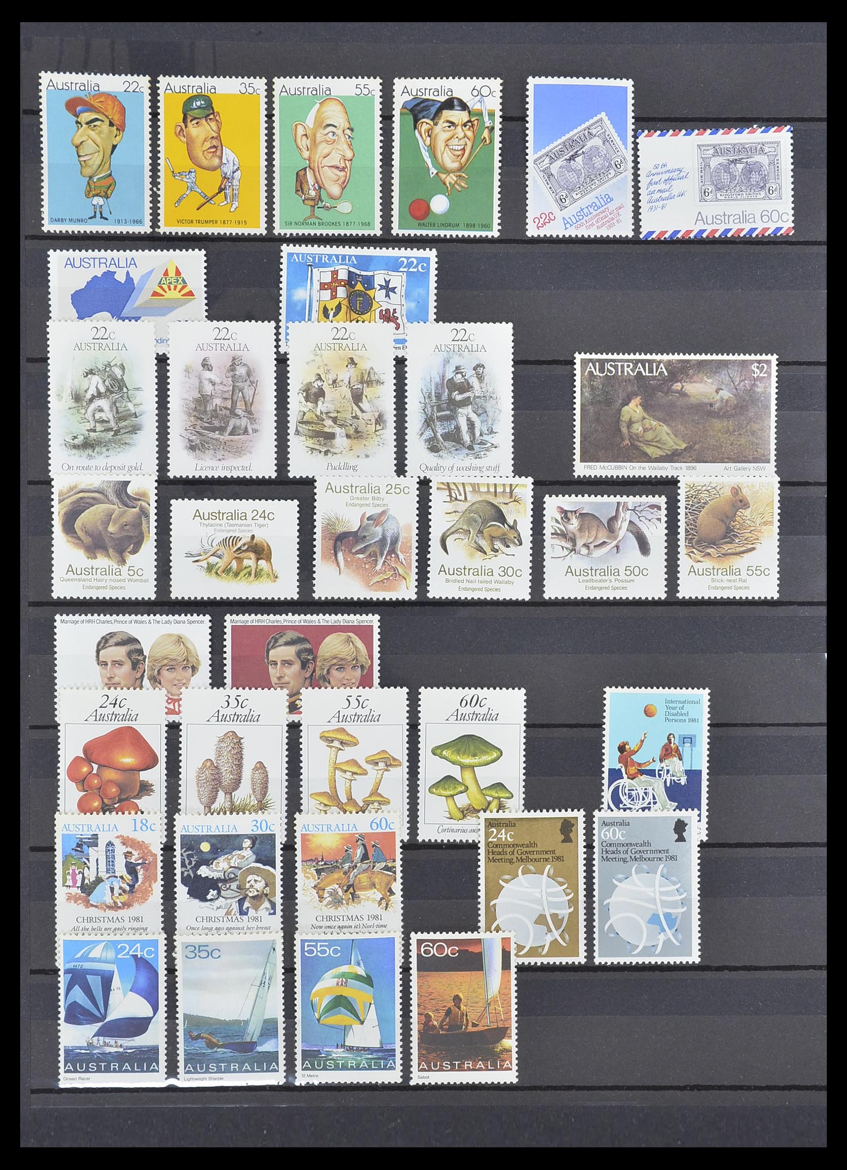 33408 014 - Postzegelverzameling 33408 Australië 1966-1991.