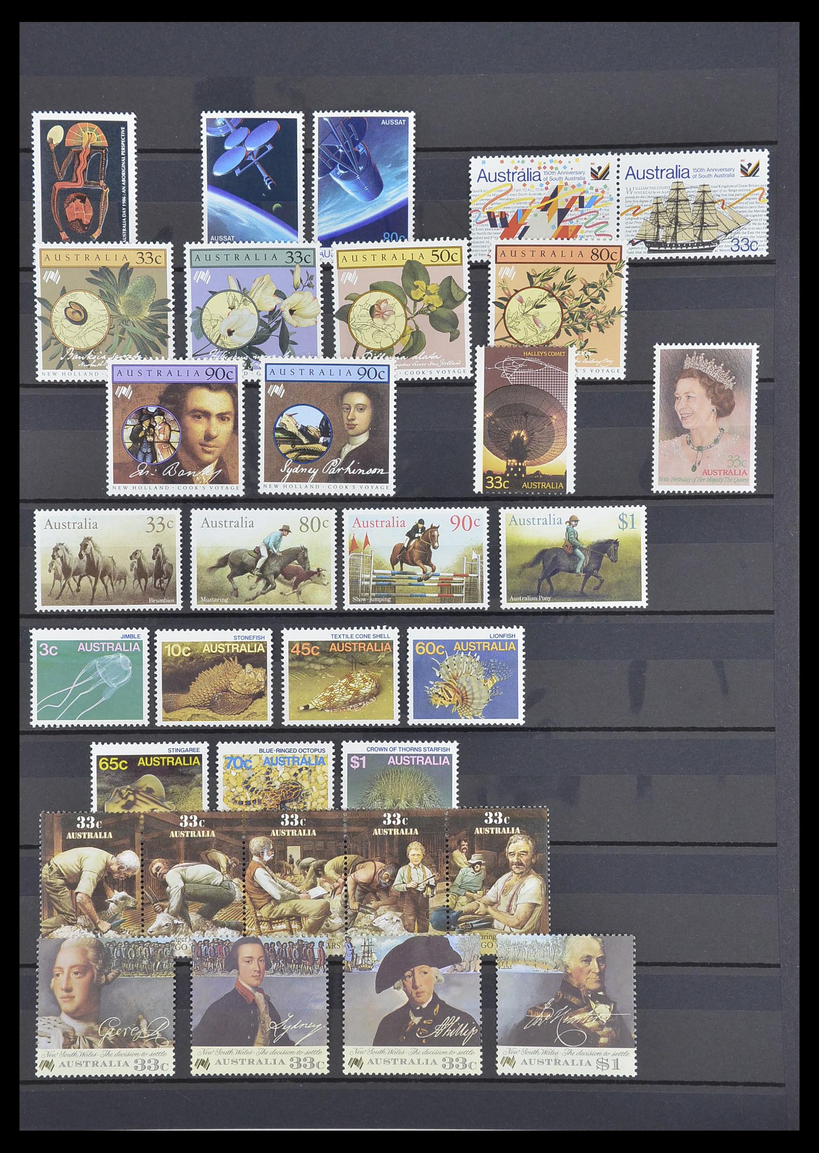 33408 021 - Postzegelverzameling 33408 Australië 1966-1991.