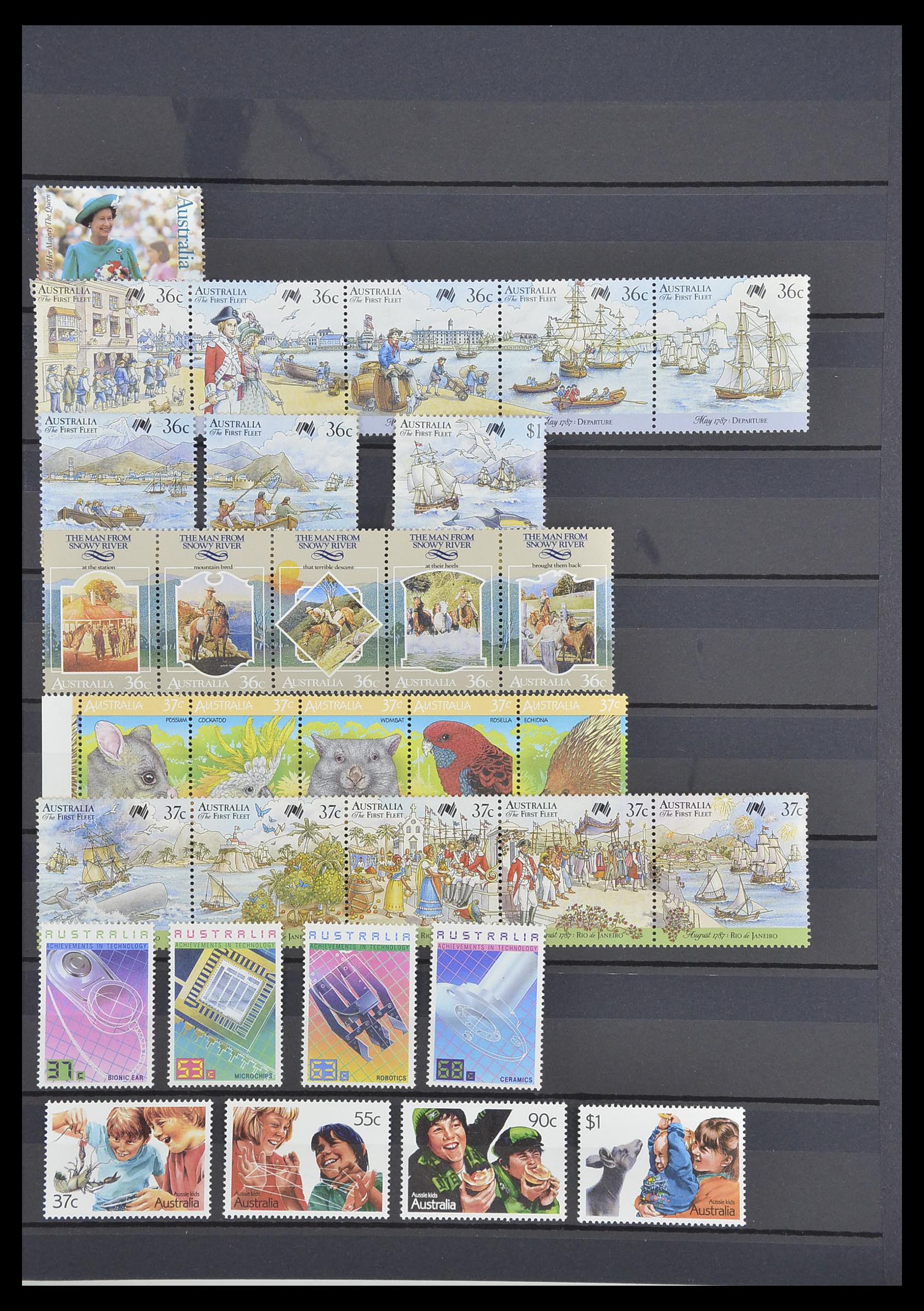 33408 023 - Postzegelverzameling 33408 Australië 1966-1991.