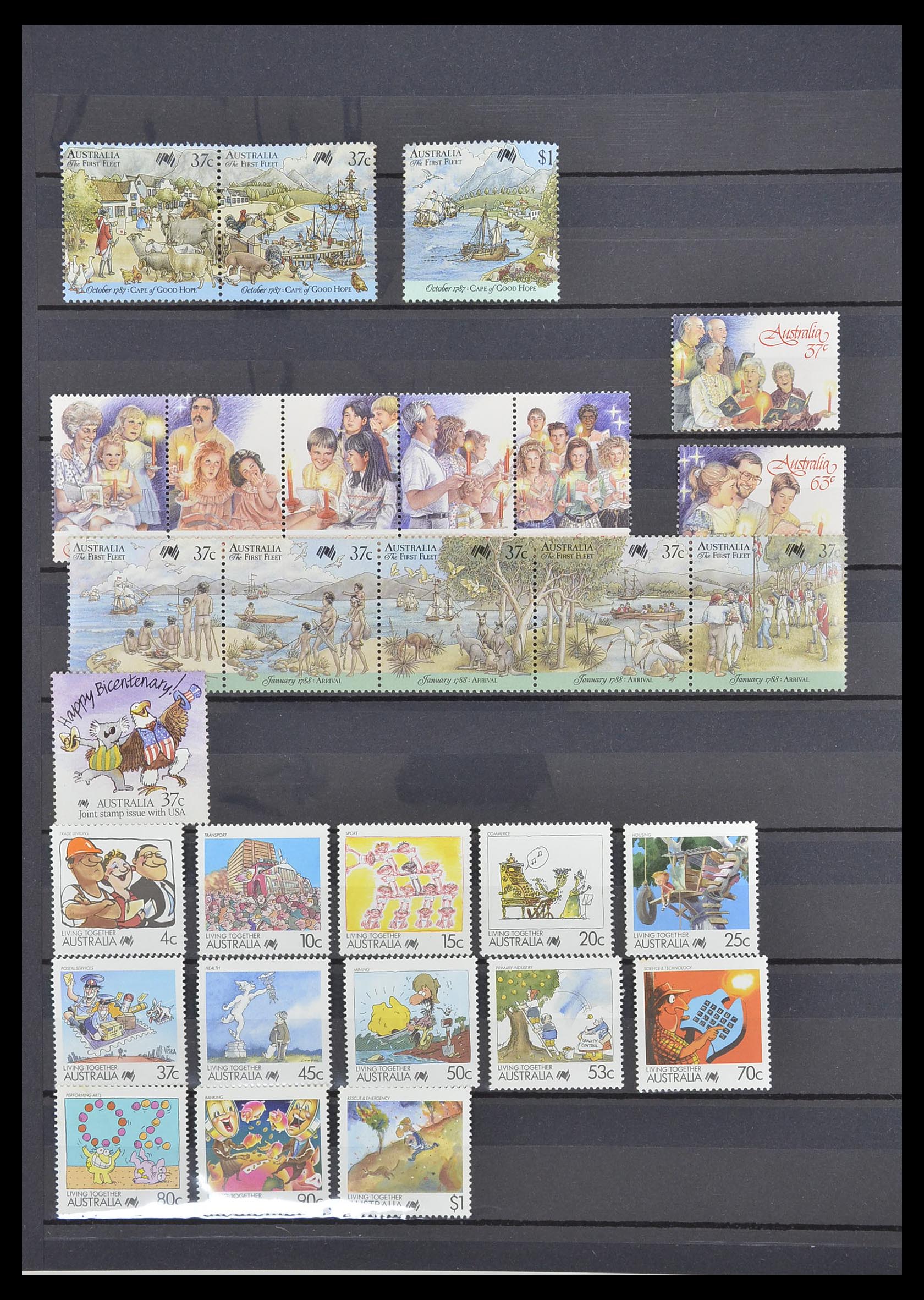 33408 024 - Postzegelverzameling 33408 Australië 1966-1991.