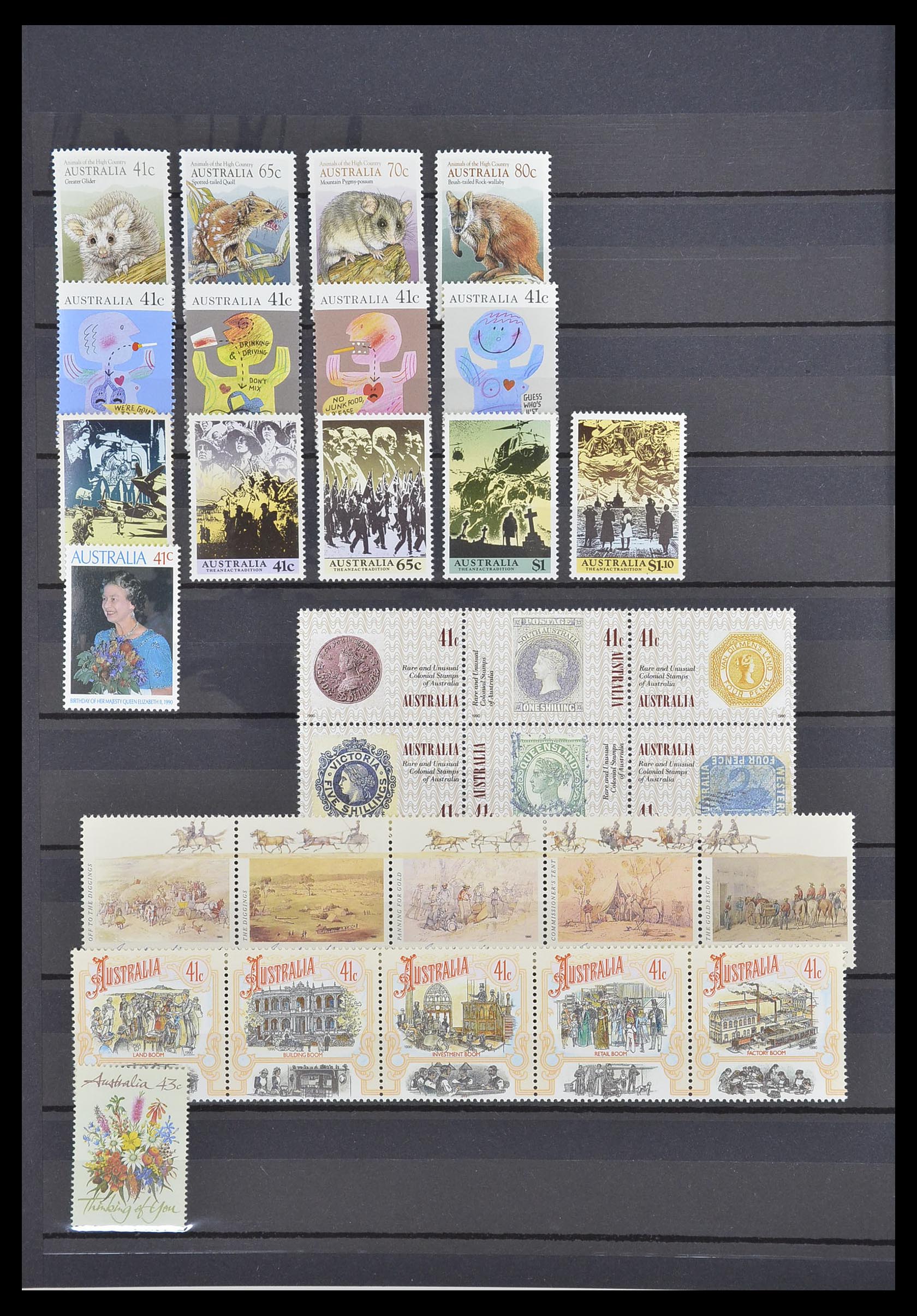 33408 028 - Postzegelverzameling 33408 Australië 1966-1991.