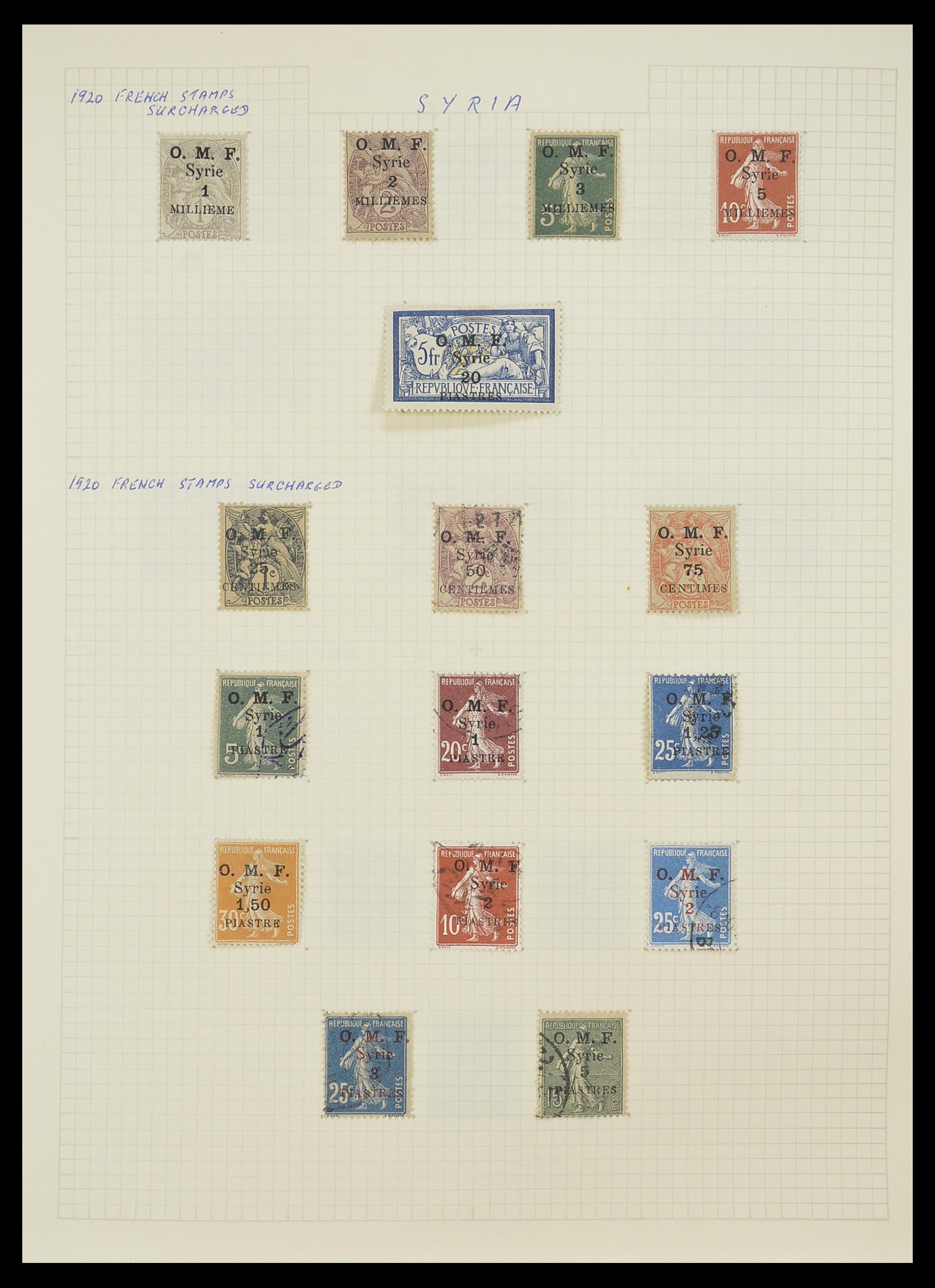 33410 003 - Postzegelverzameling 33410 Syrië 1919-1969.
