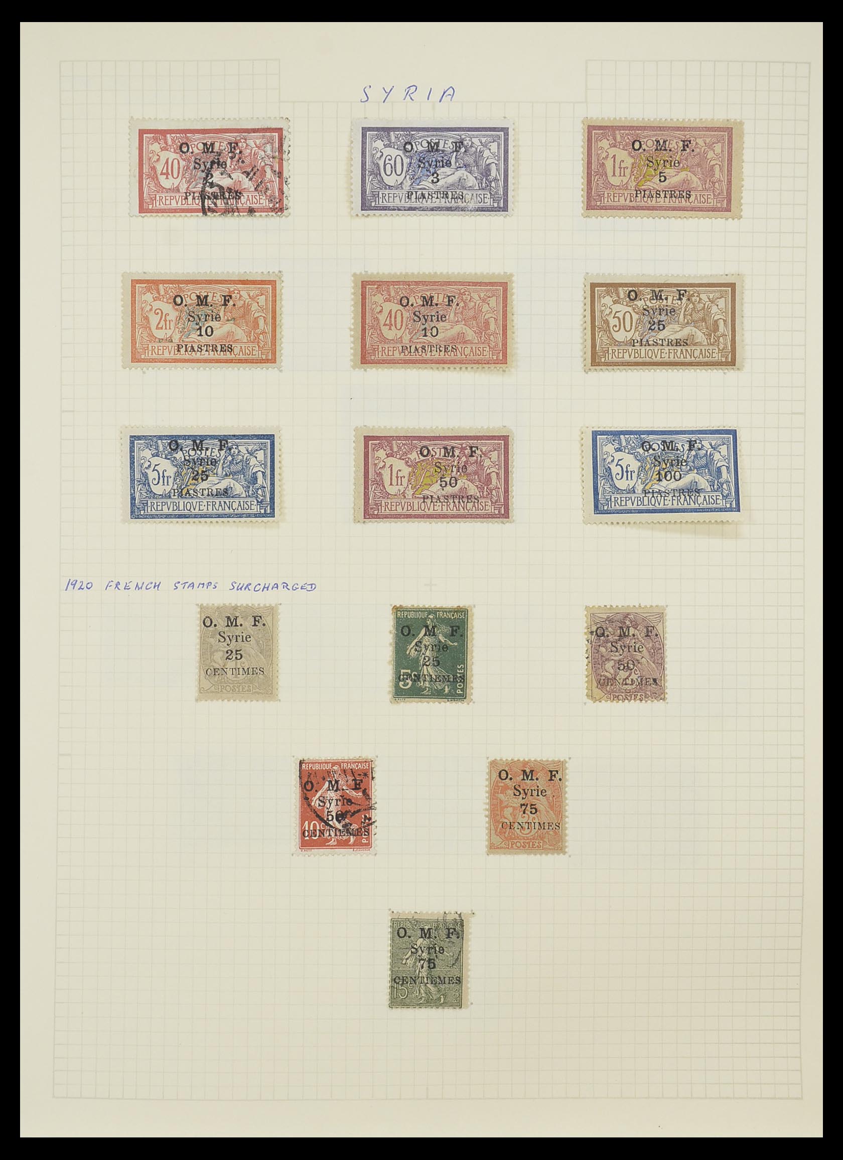 33410 004 - Postzegelverzameling 33410 Syrië 1919-1969.