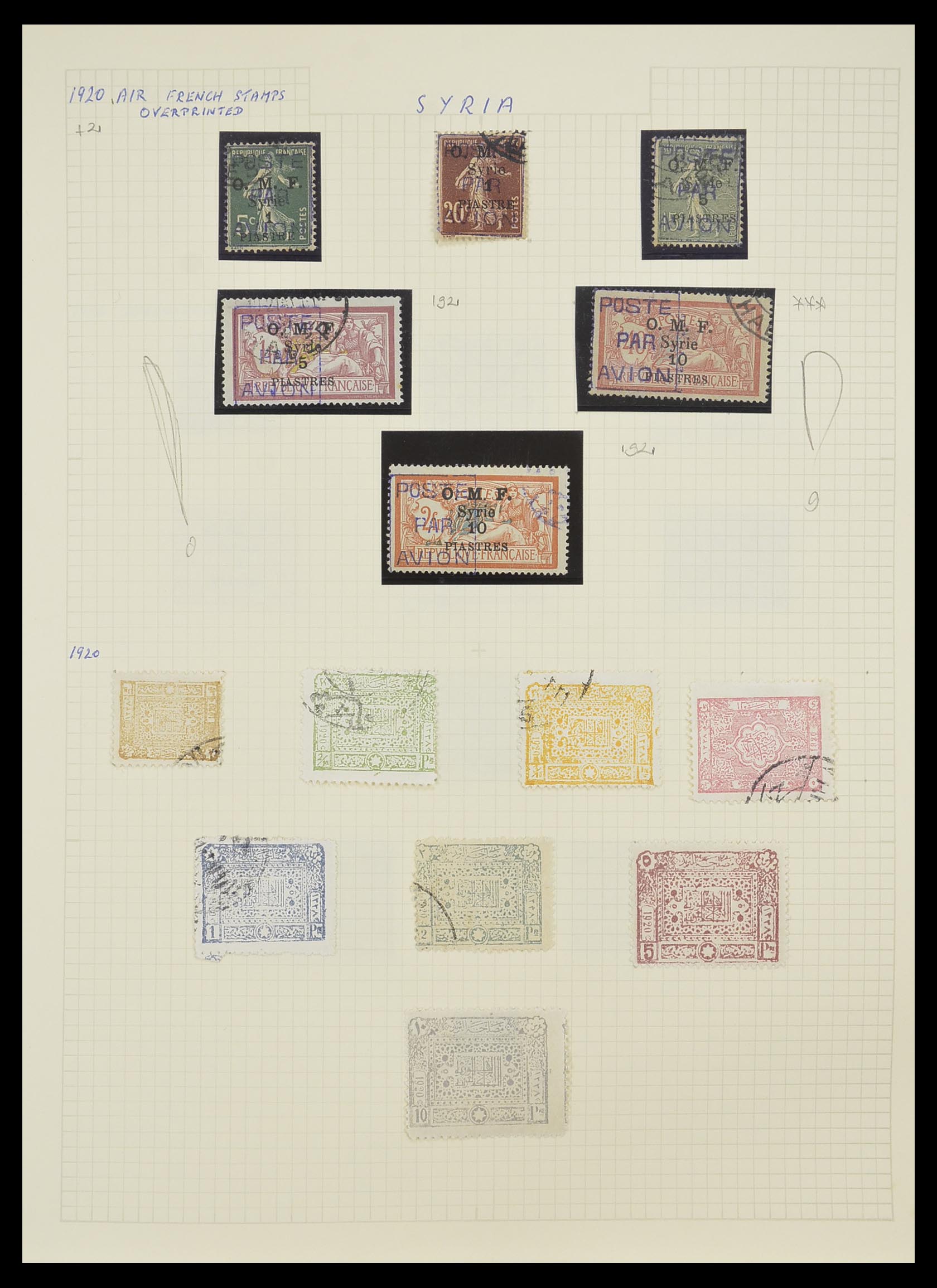 33410 005 - Postzegelverzameling 33410 Syrië 1919-1969.