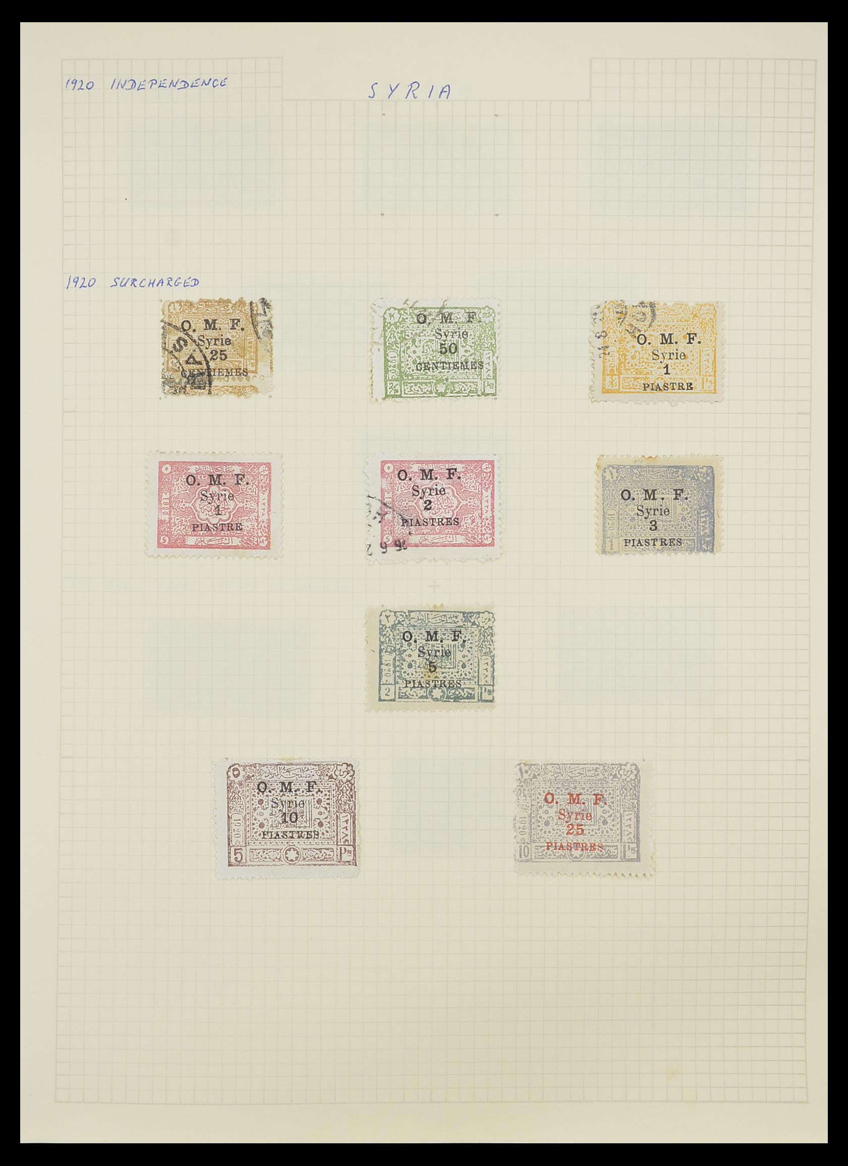 33410 006 - Postzegelverzameling 33410 Syrië 1919-1969.