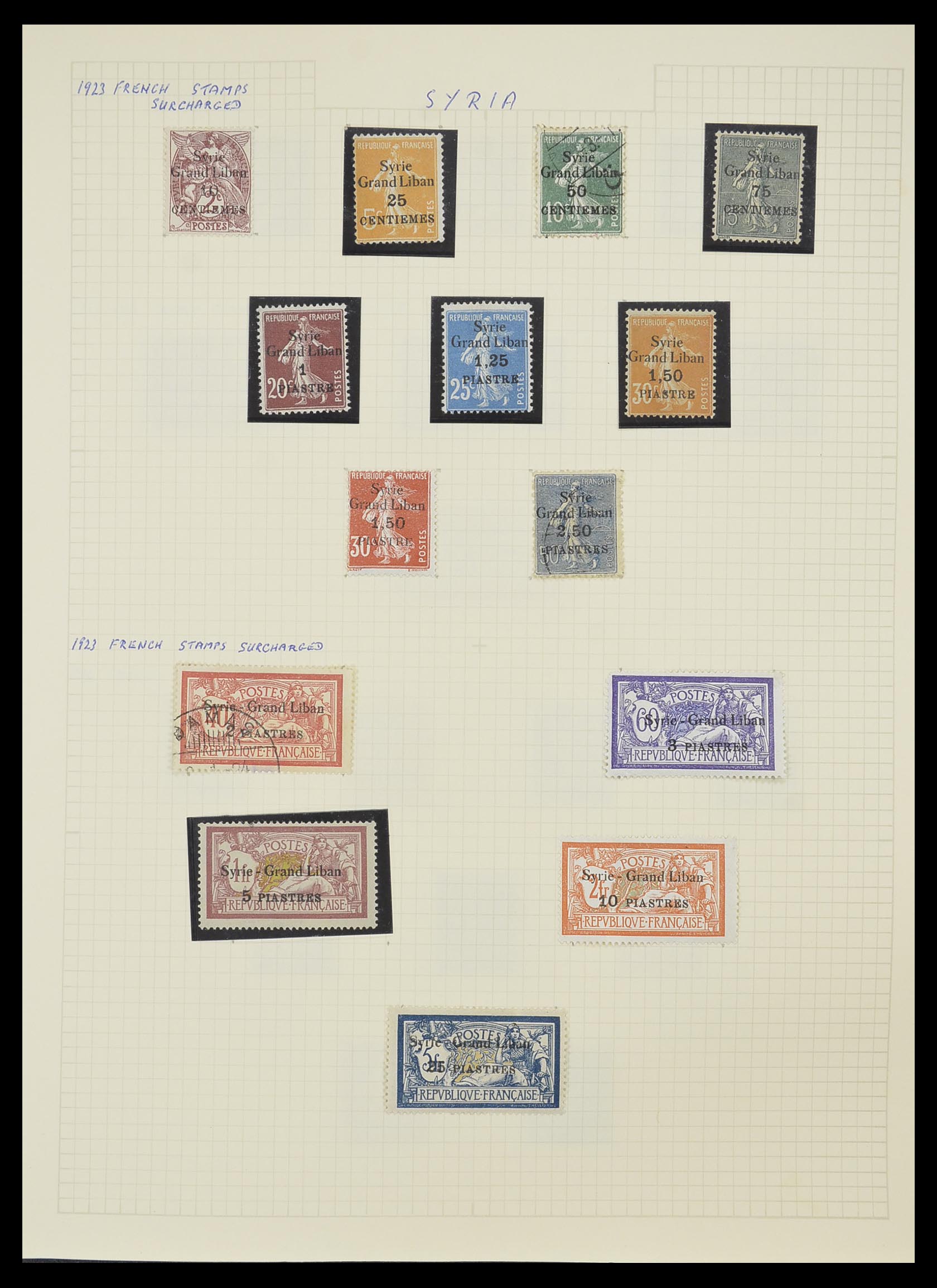 33410 009 - Postzegelverzameling 33410 Syrië 1919-1969.