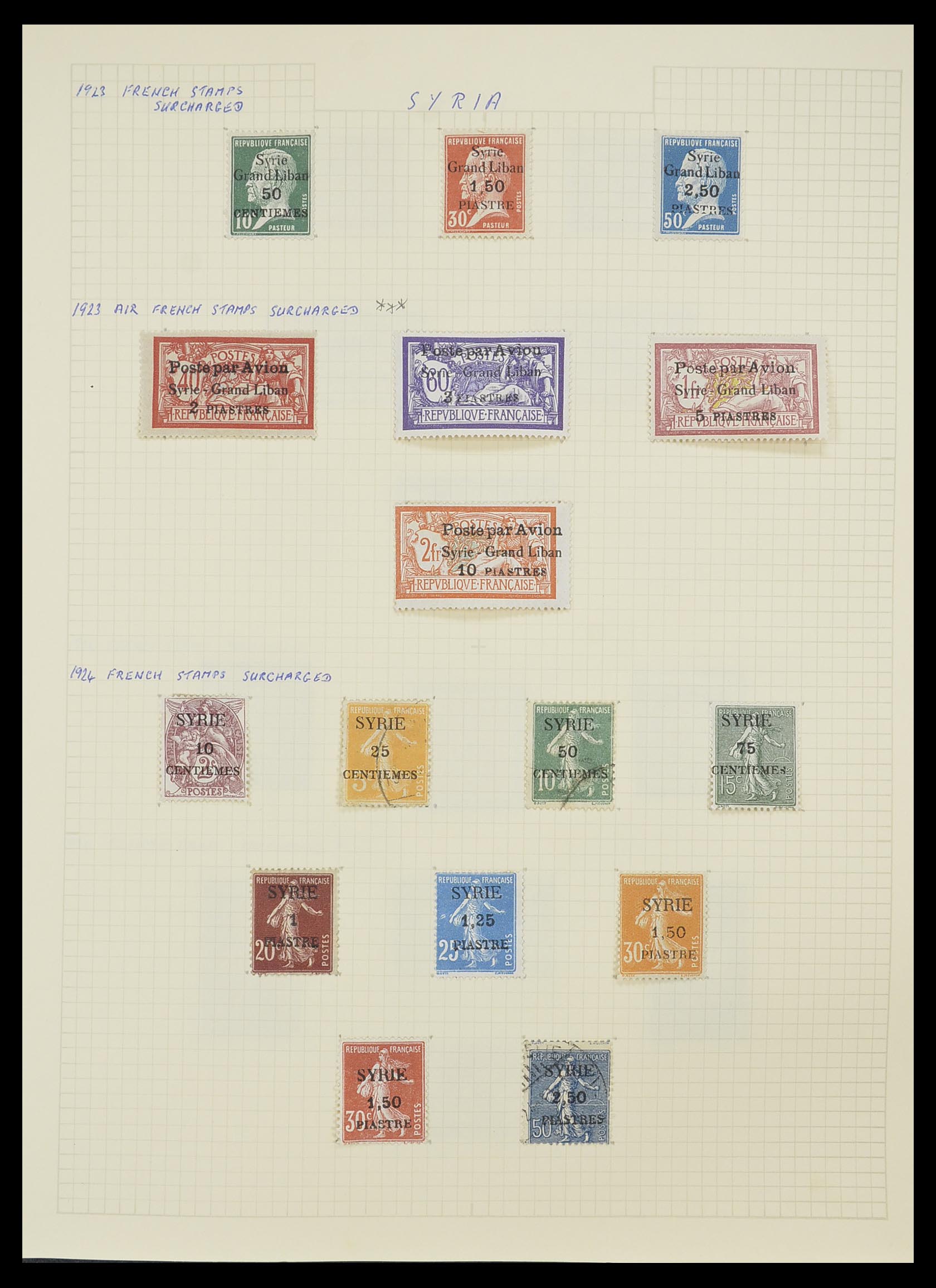 33410 010 - Postzegelverzameling 33410 Syrië 1919-1969.