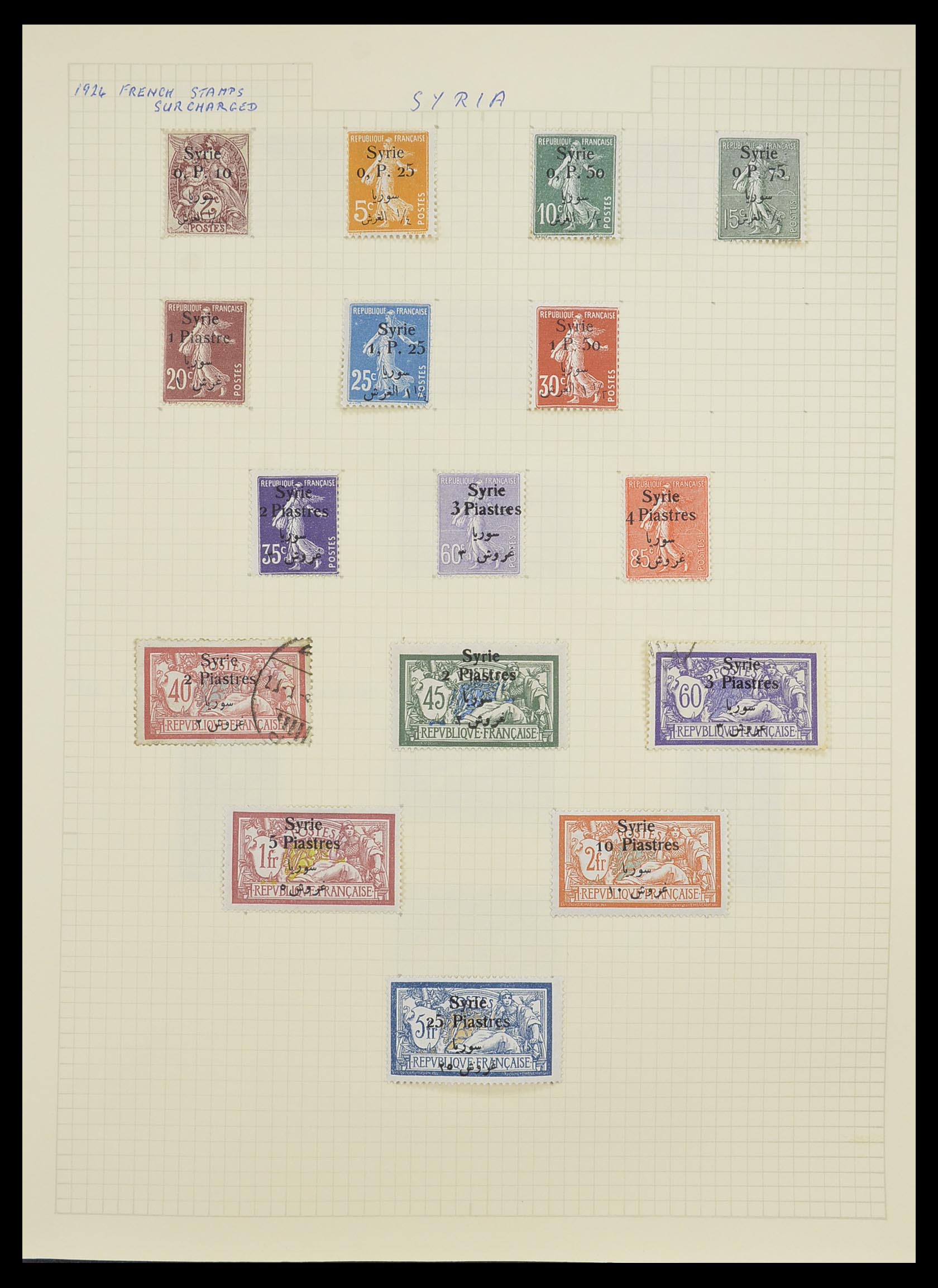 33410 012 - Postzegelverzameling 33410 Syrië 1919-1969.