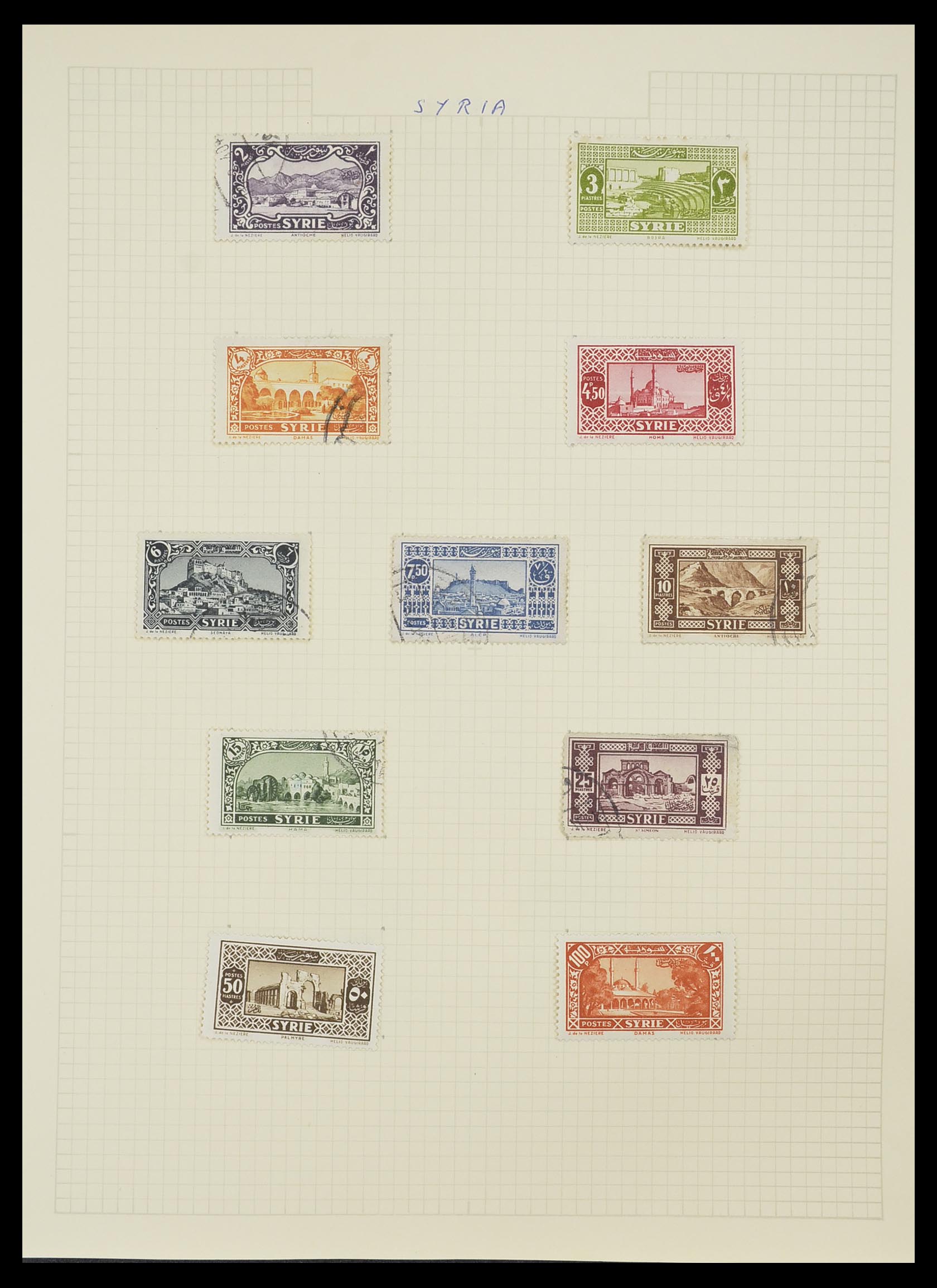33410 023 - Postzegelverzameling 33410 Syrië 1919-1969.