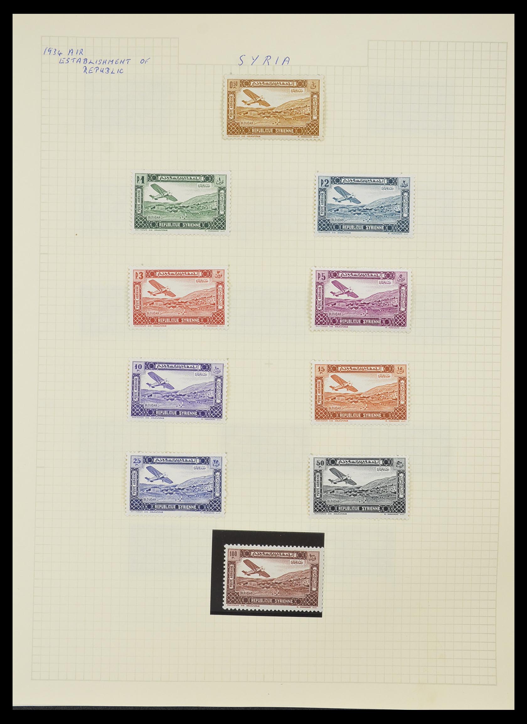 33410 027 - Postzegelverzameling 33410 Syrië 1919-1969.