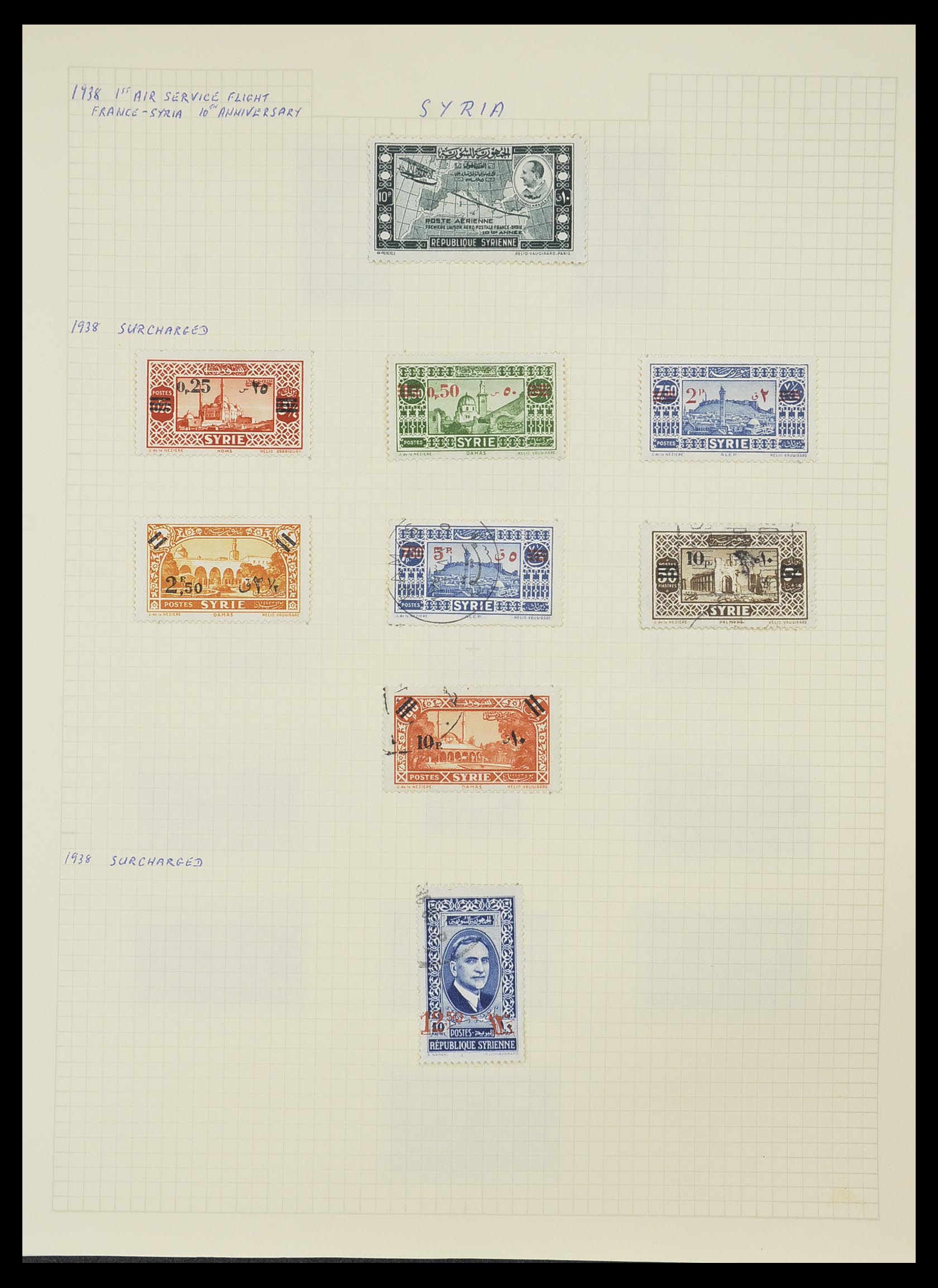 33410 030 - Postzegelverzameling 33410 Syrië 1919-1969.