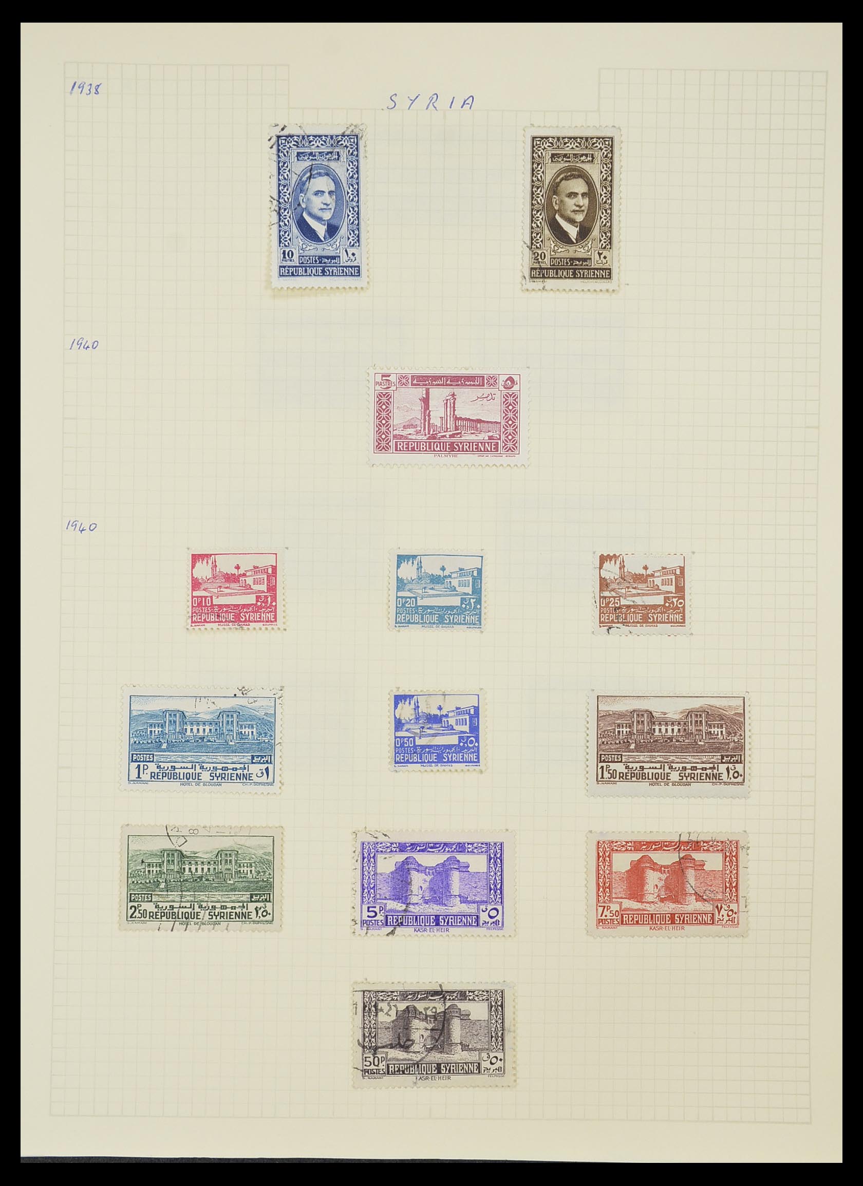 33410 031 - Postzegelverzameling 33410 Syrië 1919-1969.