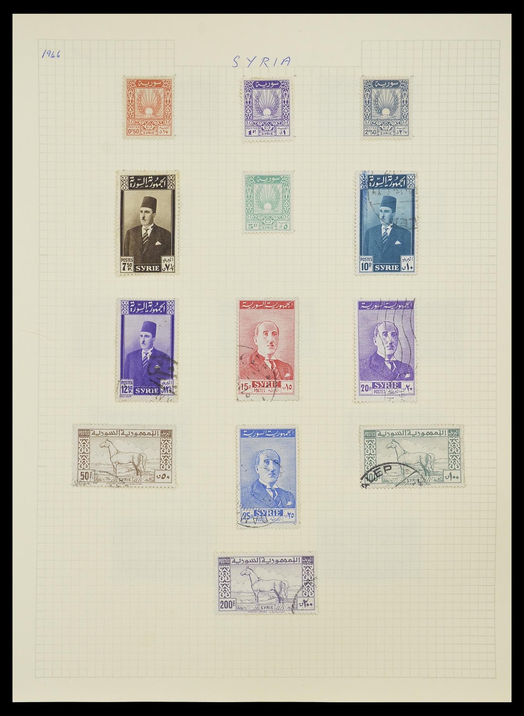 33410 040 - Postzegelverzameling 33410 Syrië 1919-1969.