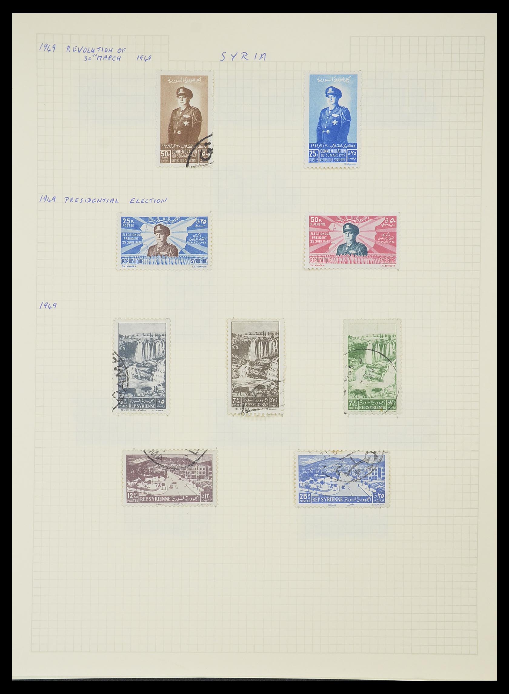 33410 047 - Postzegelverzameling 33410 Syrië 1919-1969.